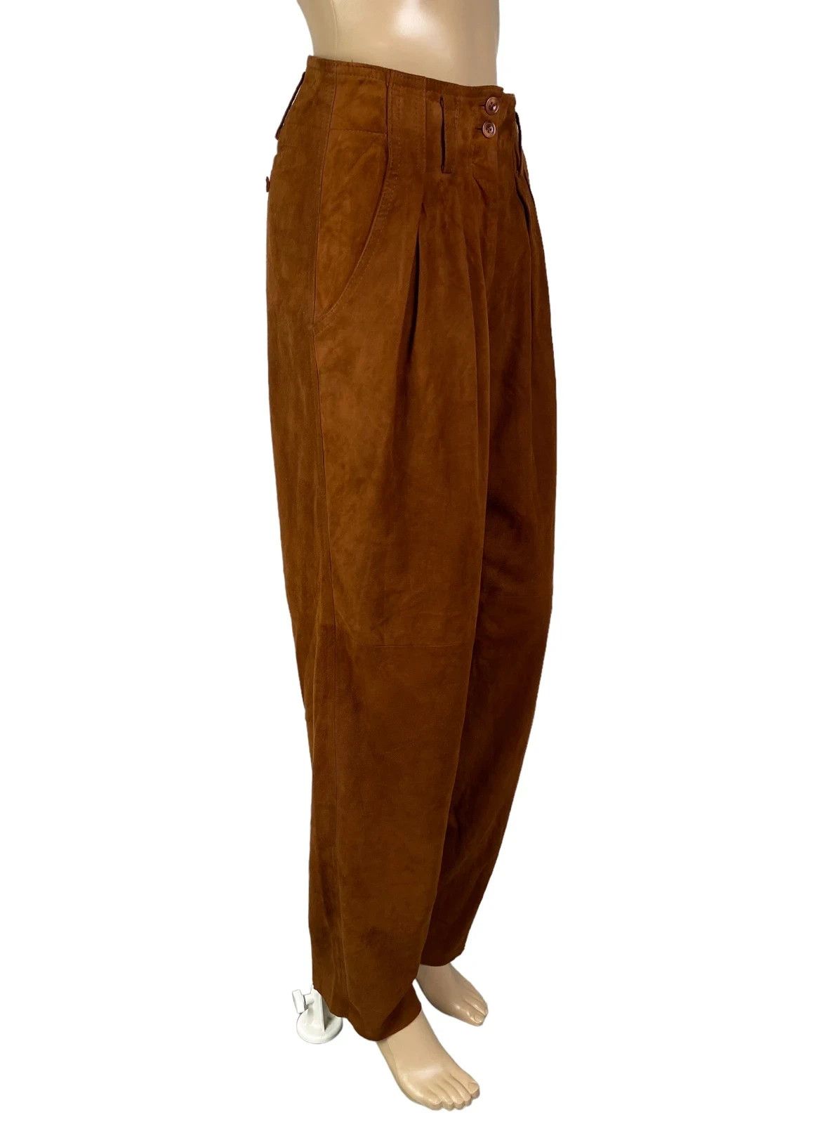 Other Leonardo Real Leather Pants Soft size DE34 Size 25" / US 0 / IT 36 - 3 Thumbnail
