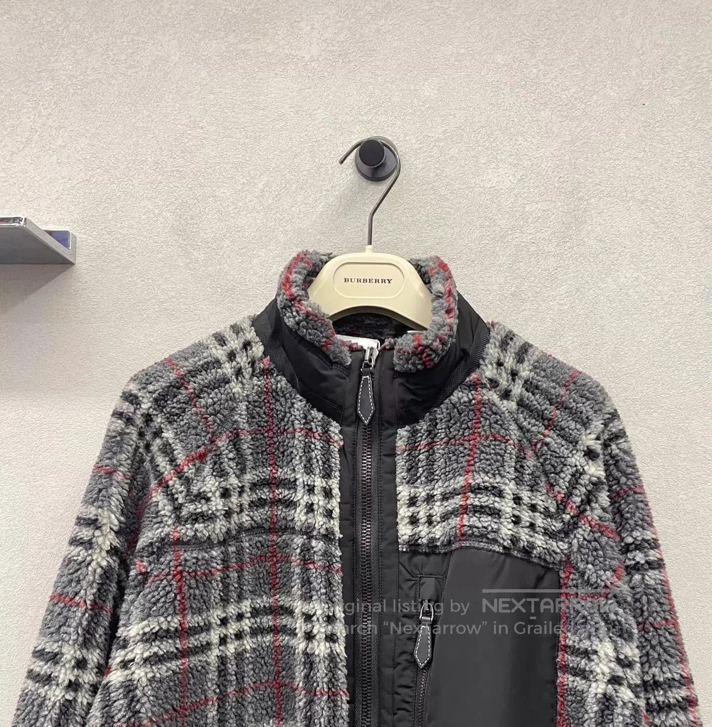 Burberry Plaid Fleece Zip-Up Jacket - Multi, Size M. Size US M / EU 48-50 / 2 - 4 Thumbnail
