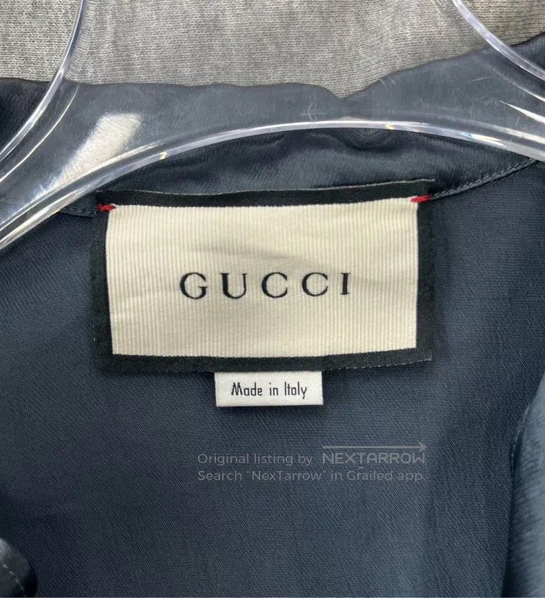 Gucci Gucci Gray Logo letter embroidery contrast colour striped Size US S / EU 44-46 / 1 - 3 Thumbnail