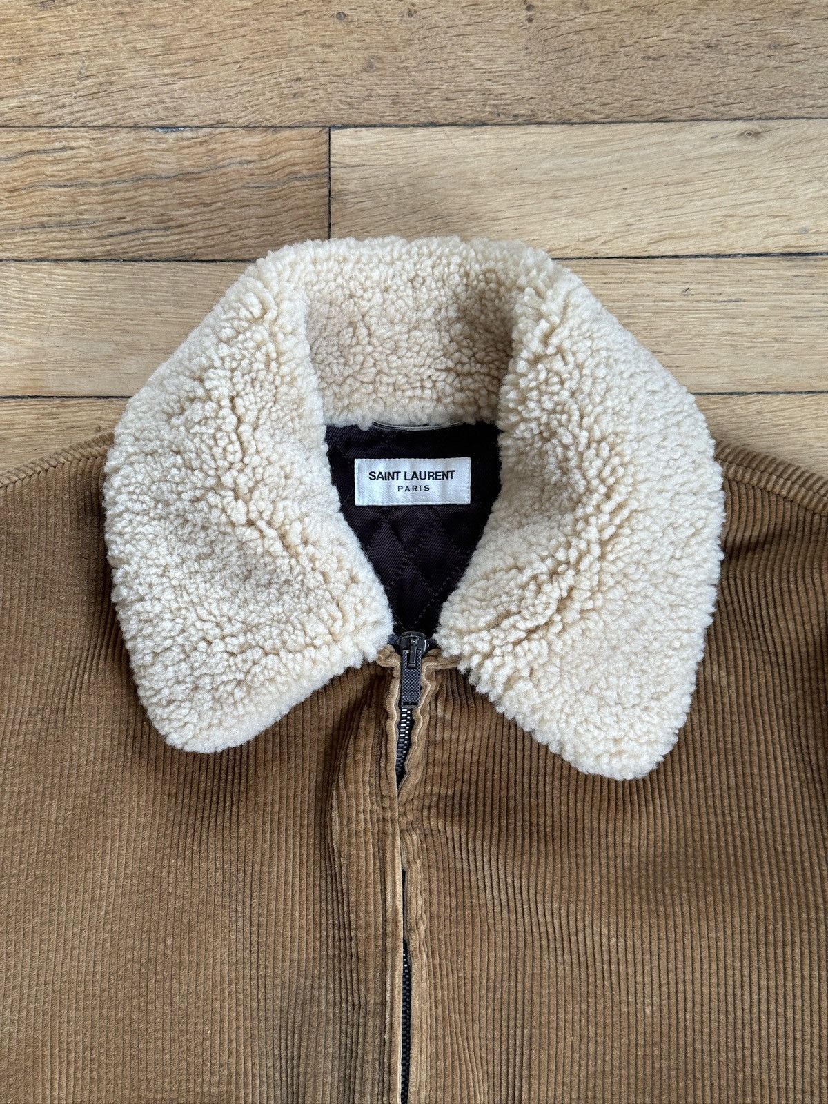 Saint Laurent Paris Saint Laurent Paris 2017 Corduroy Fur Collar Bomber Jacket Size US M / EU 48-50 / 2 - 3 Thumbnail