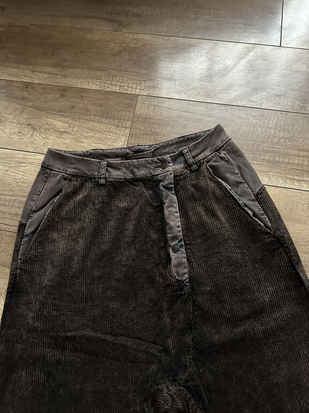 Transit Transit Par Such Corduroy Pants Trousers Asymmetric Size 30" / US 8 / IT 44 - 4 Thumbnail