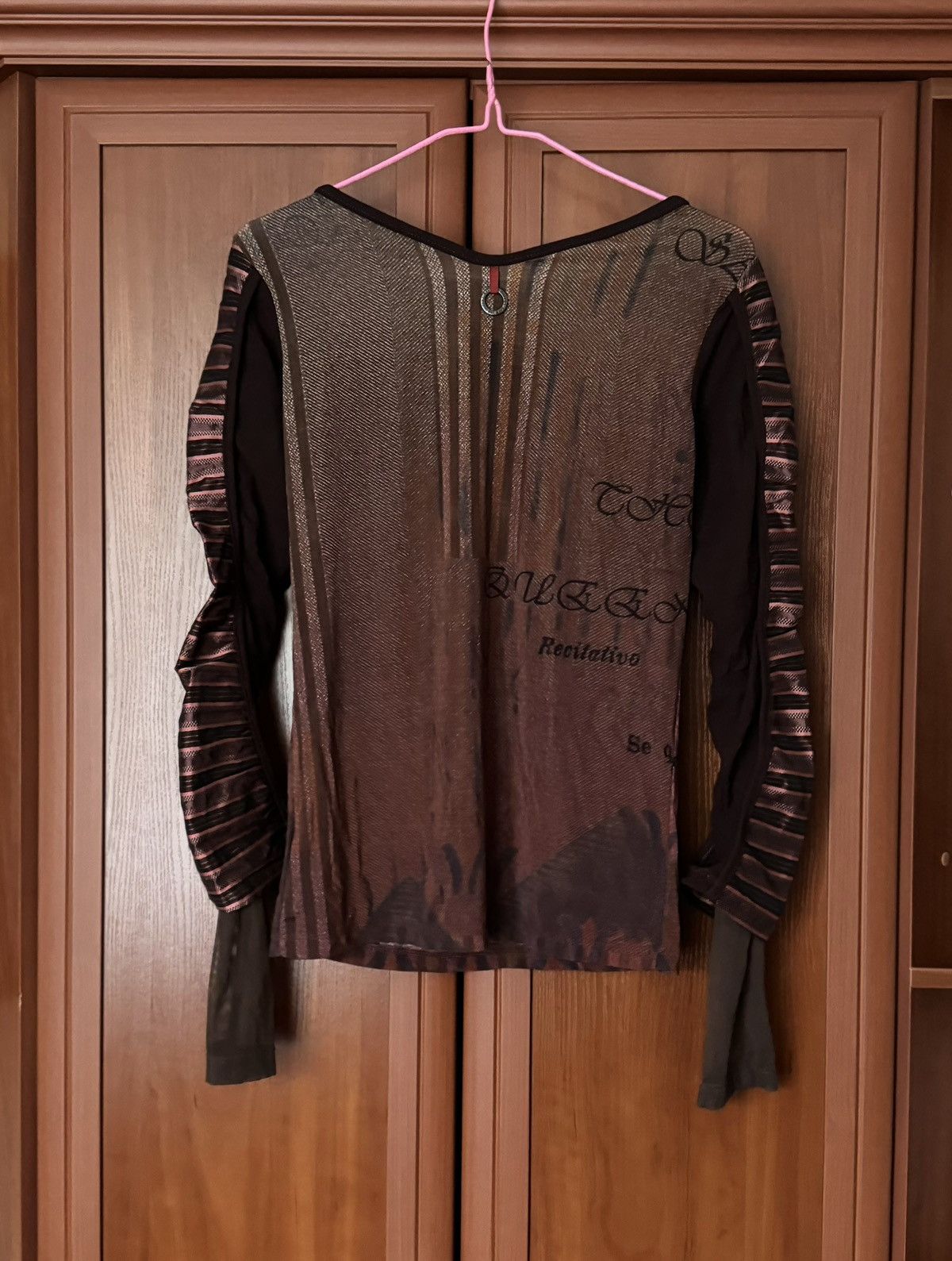 Jean Paul Gaultier × Vintage Save the queen all printed top long sleeve mesh blouse shirt Size M / US 6-8 / IT 42-44 - 17 Thumbnail