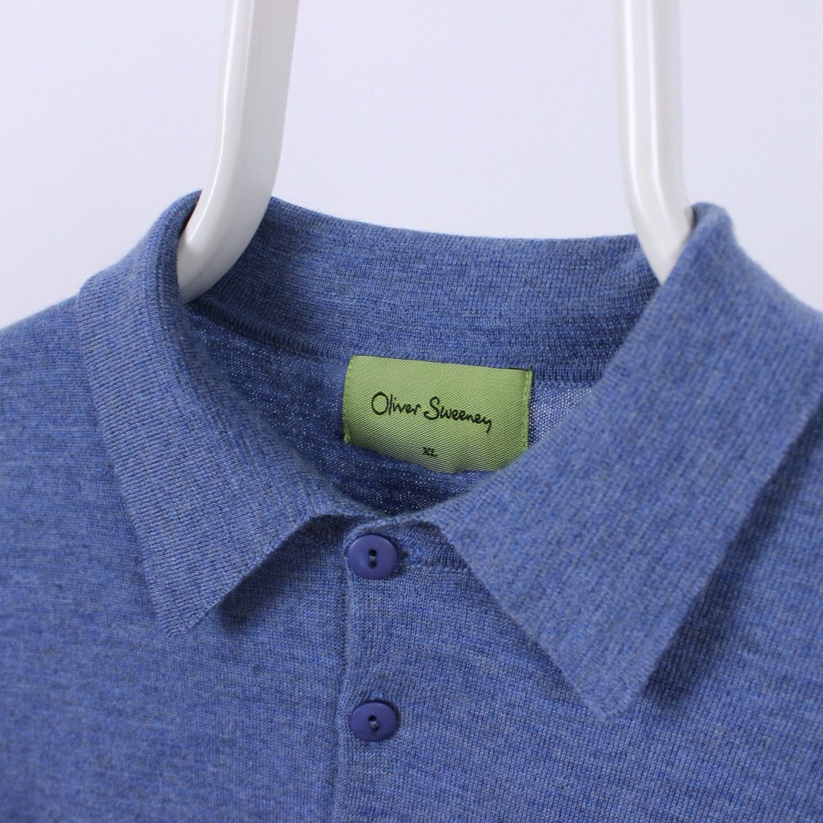 Oliver Sweeney Oliwer Sweeney Wool Polo Short Sleeve Size US L / EU 52-54 / 3 - 3 Thumbnail