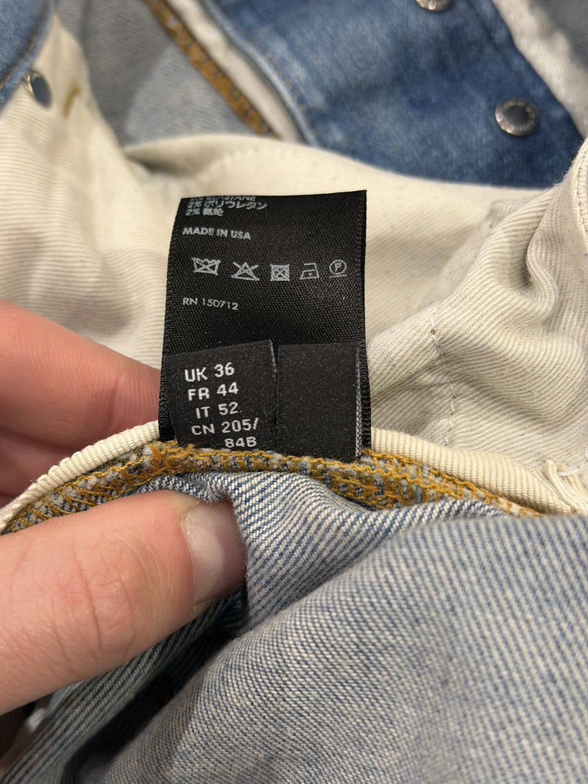Amiri Amiri MX2 Flannel Patch Denim Jeans Size US 36 / EU 52 - 5 Thumbnail