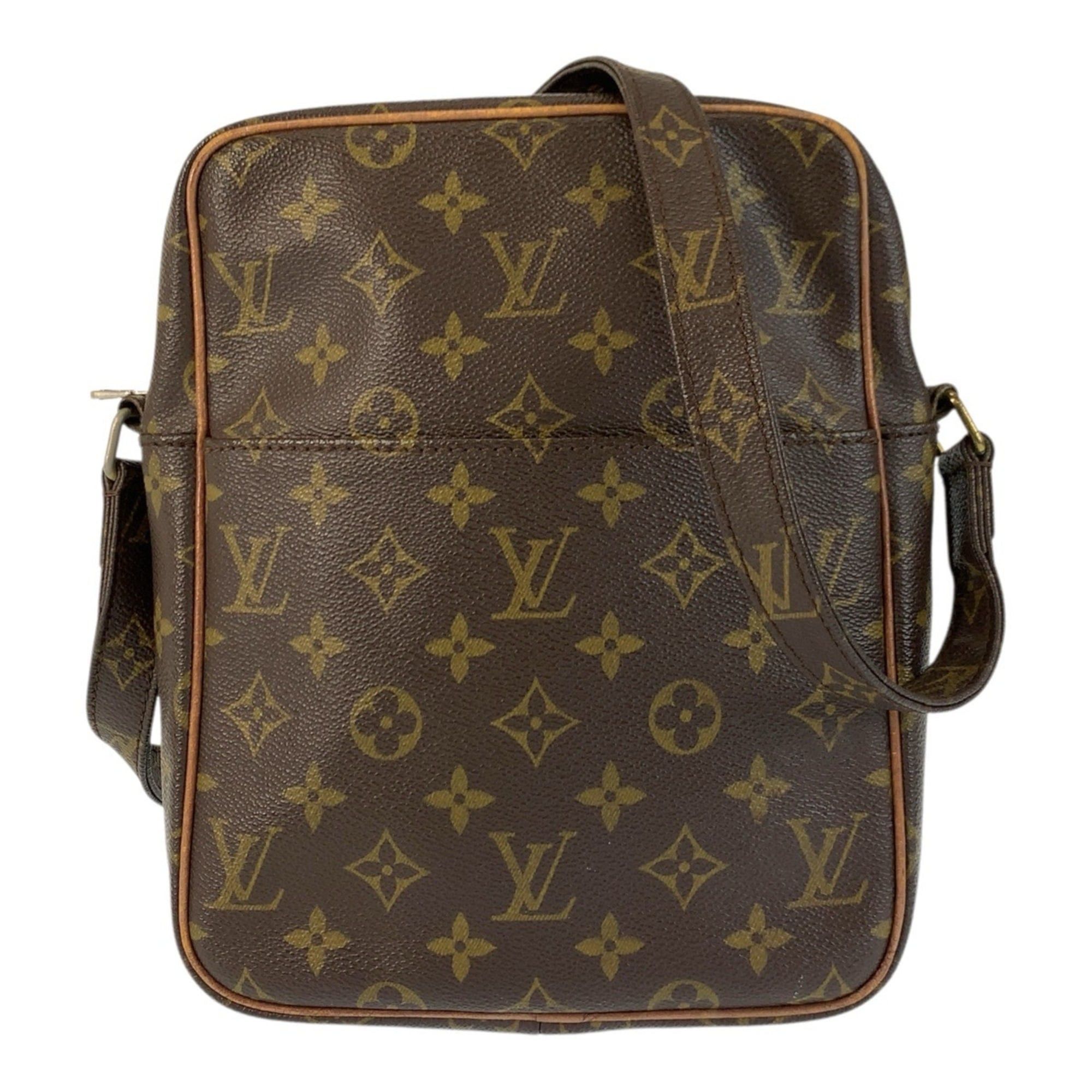 LOUIS VUITTON Monogram Danube Brown with Gold Hardware M3552 Shoulder Bag/Pochette for Women