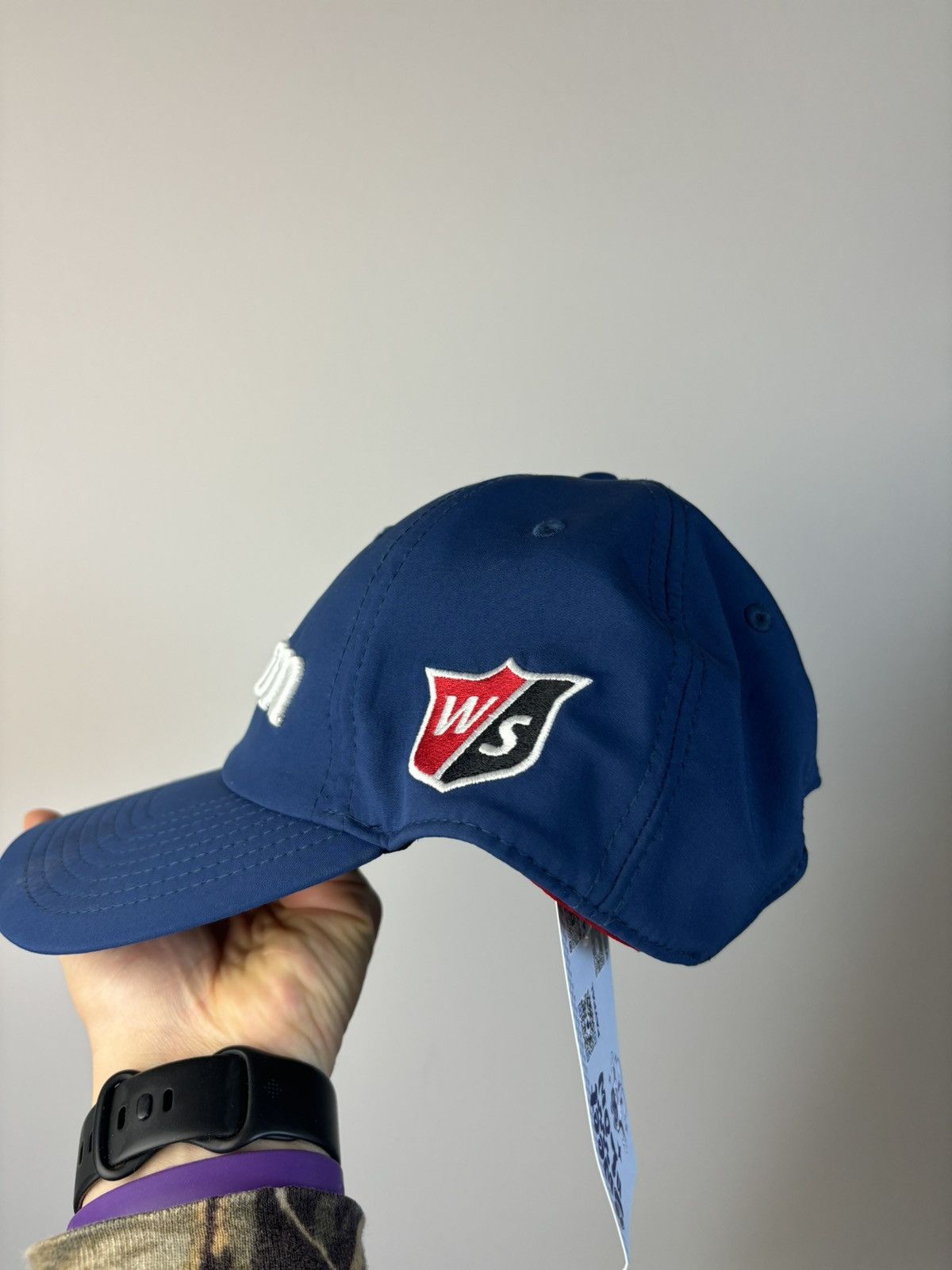 Wilson Wilson Pro Tour Golf Cap Men’s Medium (Navy Blue) Hat Size ONE SIZE - 3 Thumbnail