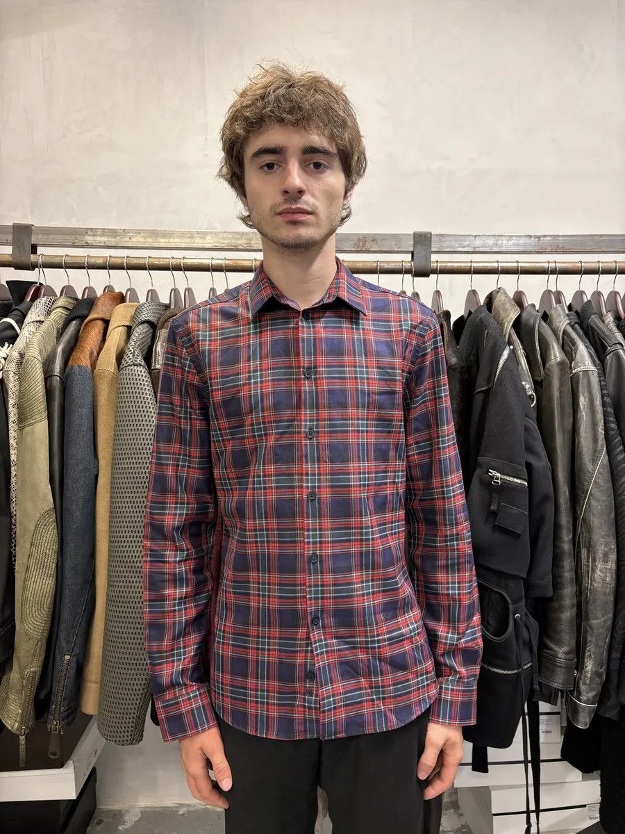 Givenchy Givenchy Contemporary Red & Navy Checked Shirt Size US S / EU 44-46 / 1 - 3 Thumbnail