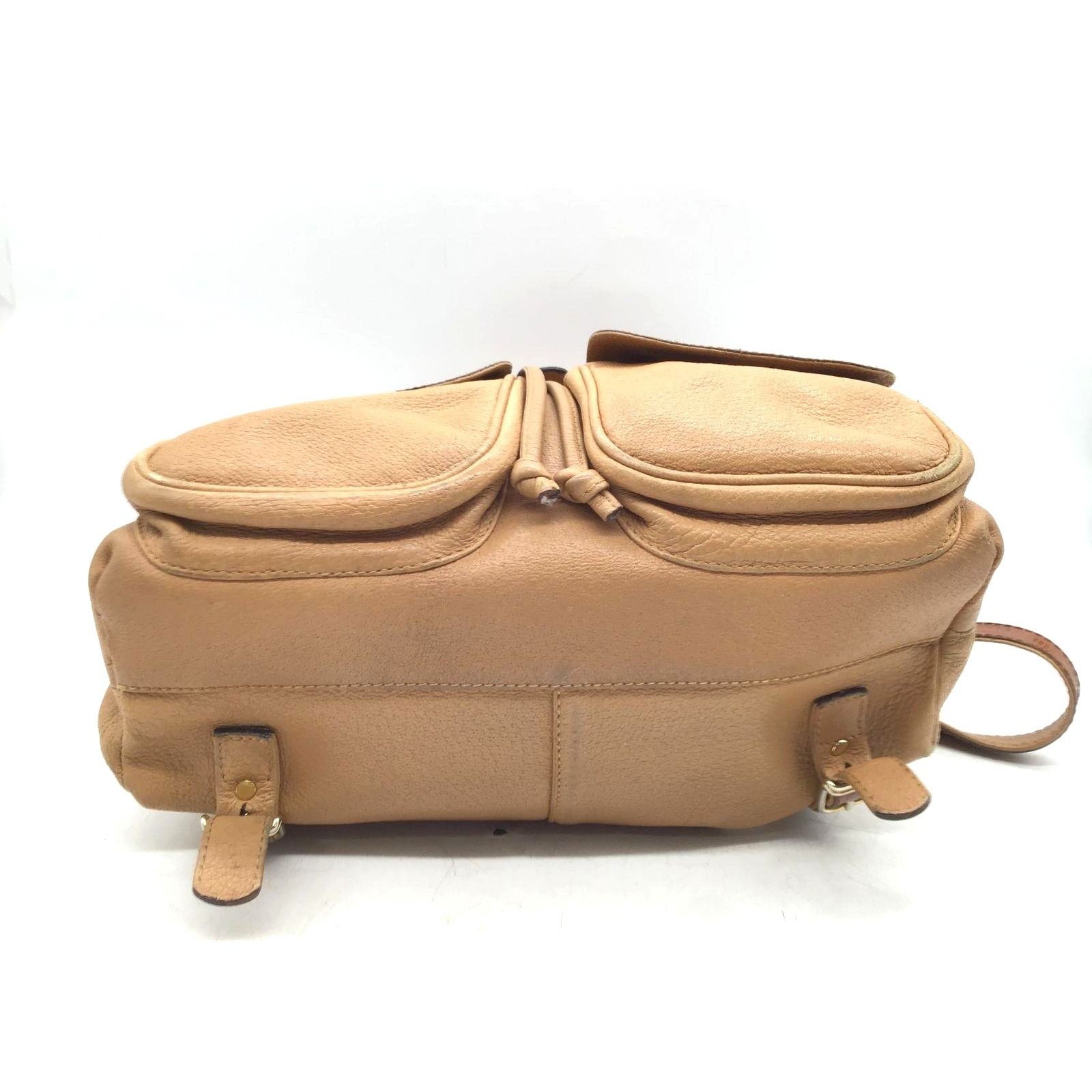 Gianfranco Ferre Gianfranco Ferre Distressed Leather Drawstring Backpack Size ONE SIZE - 8 Thumbnail