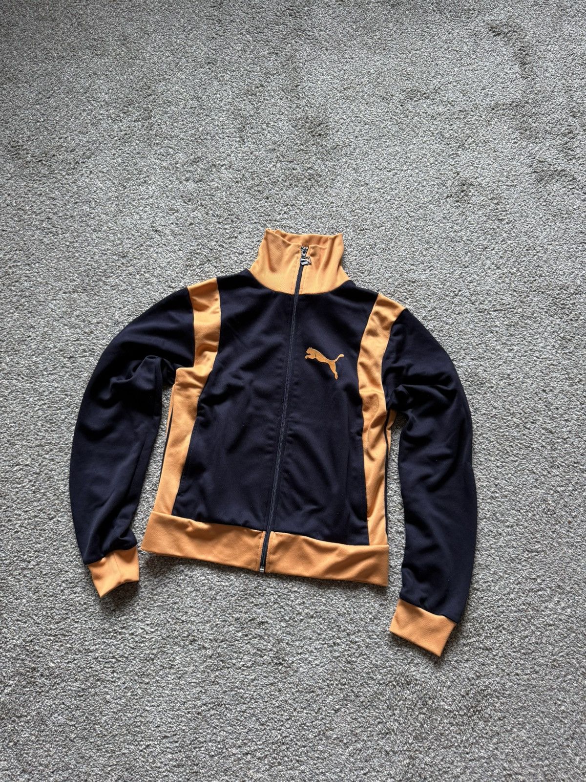 Puma Puma Track Jacket Black Orange Zip Up Y2K Sport Style Size M / US 6-8 / IT 42-44 - 1 Thumbnail
