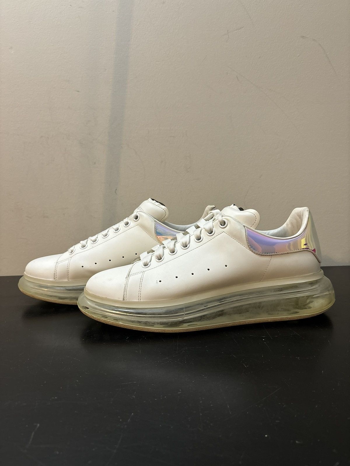 Alexander McQueen Alexander McQueen Oversized Sneaker Reflective Clear Sole Size US 12 / EU 45 - 1 Thumbnail