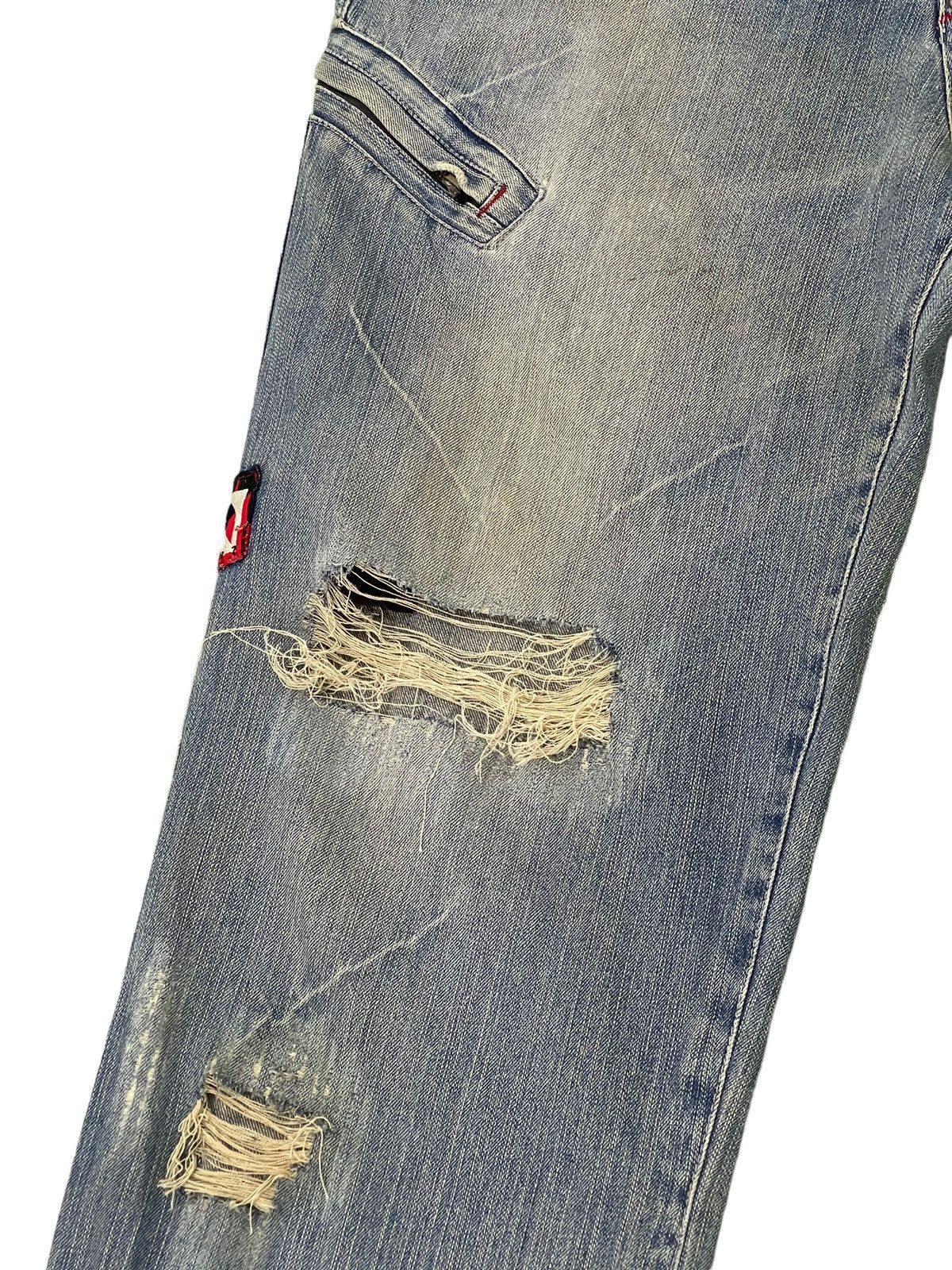 Japanese Brand Baggy Jeans Vtg Thriller Denim Distress Wide Denim 6🟦3 Size US 33 - 6 Thumbnail