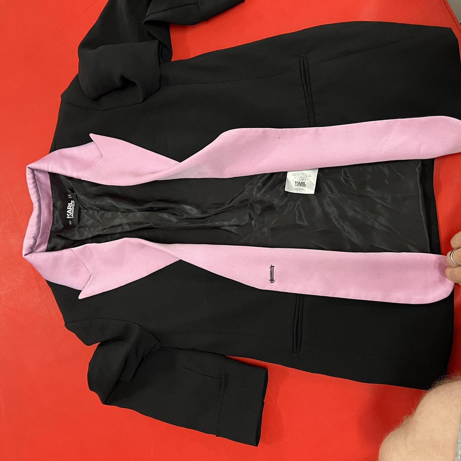 Karl Lagerfeld Karl Lagerfeld Paris Blazer Womens Black Trim Jacket Size M / US 6-8 / IT 42-44 - 5 Thumbnail
