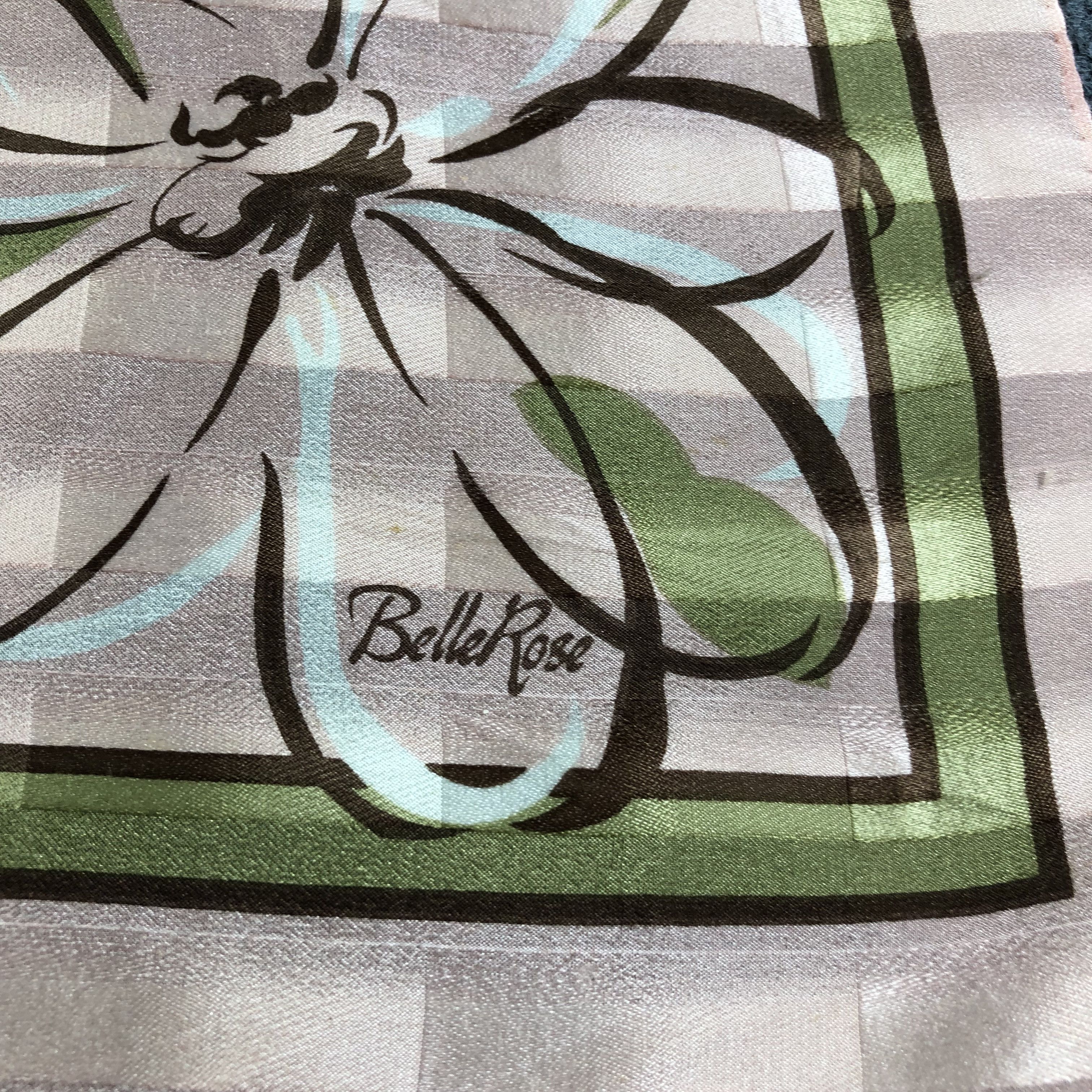 Bellerose Belle Rose Floral Silk Scarf M693 Size ONE SIZE - 3 Thumbnail