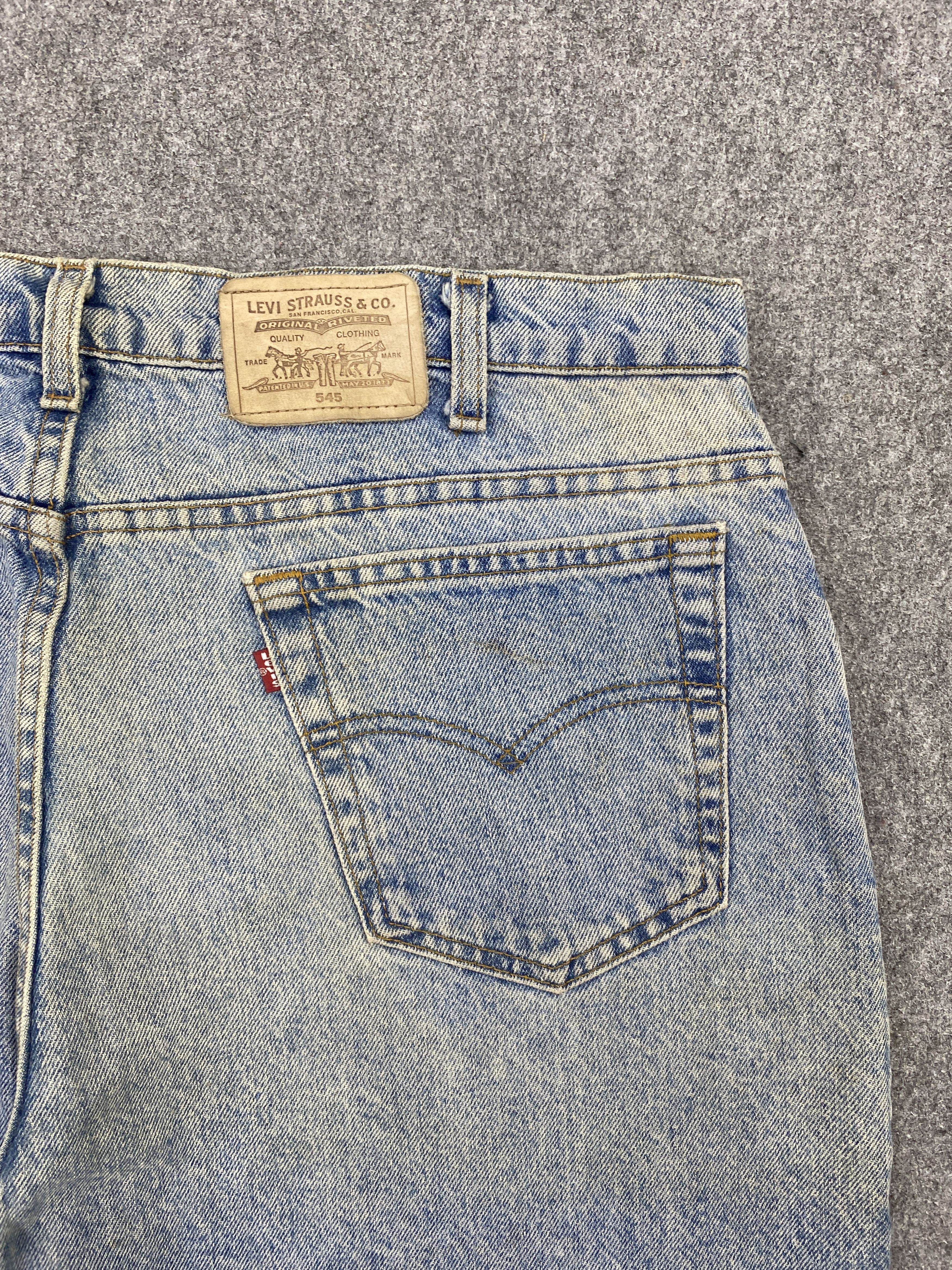 Levi's Vintage 90s Levis 545 Faded Blue Jeans S0038 Size US 39 - 11 Thumbnail