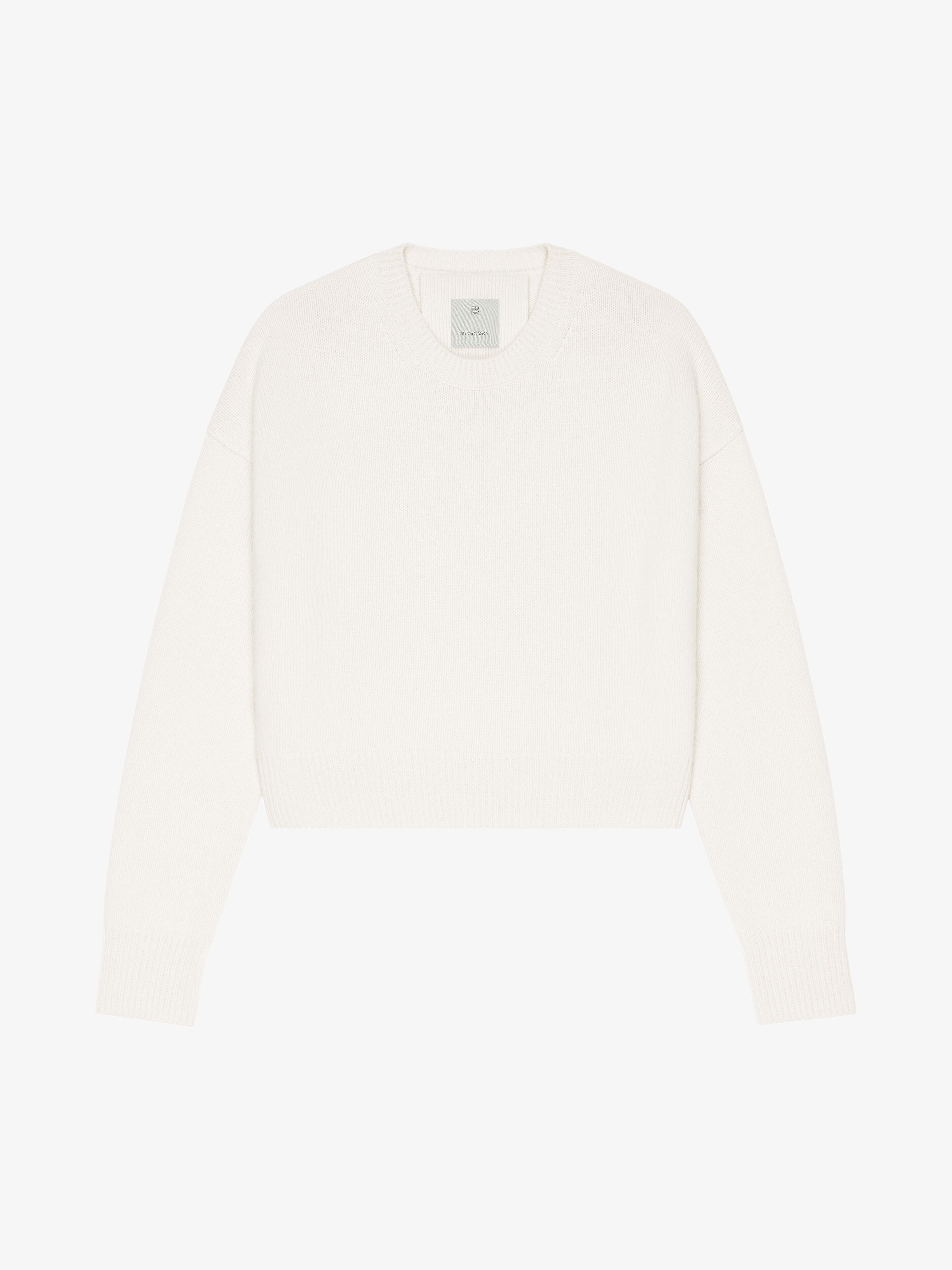 Givenchy o1w1db10325 Crewneck Sweater in Ivory Size L / US 10 / IT 46 - 1 Thumbnail