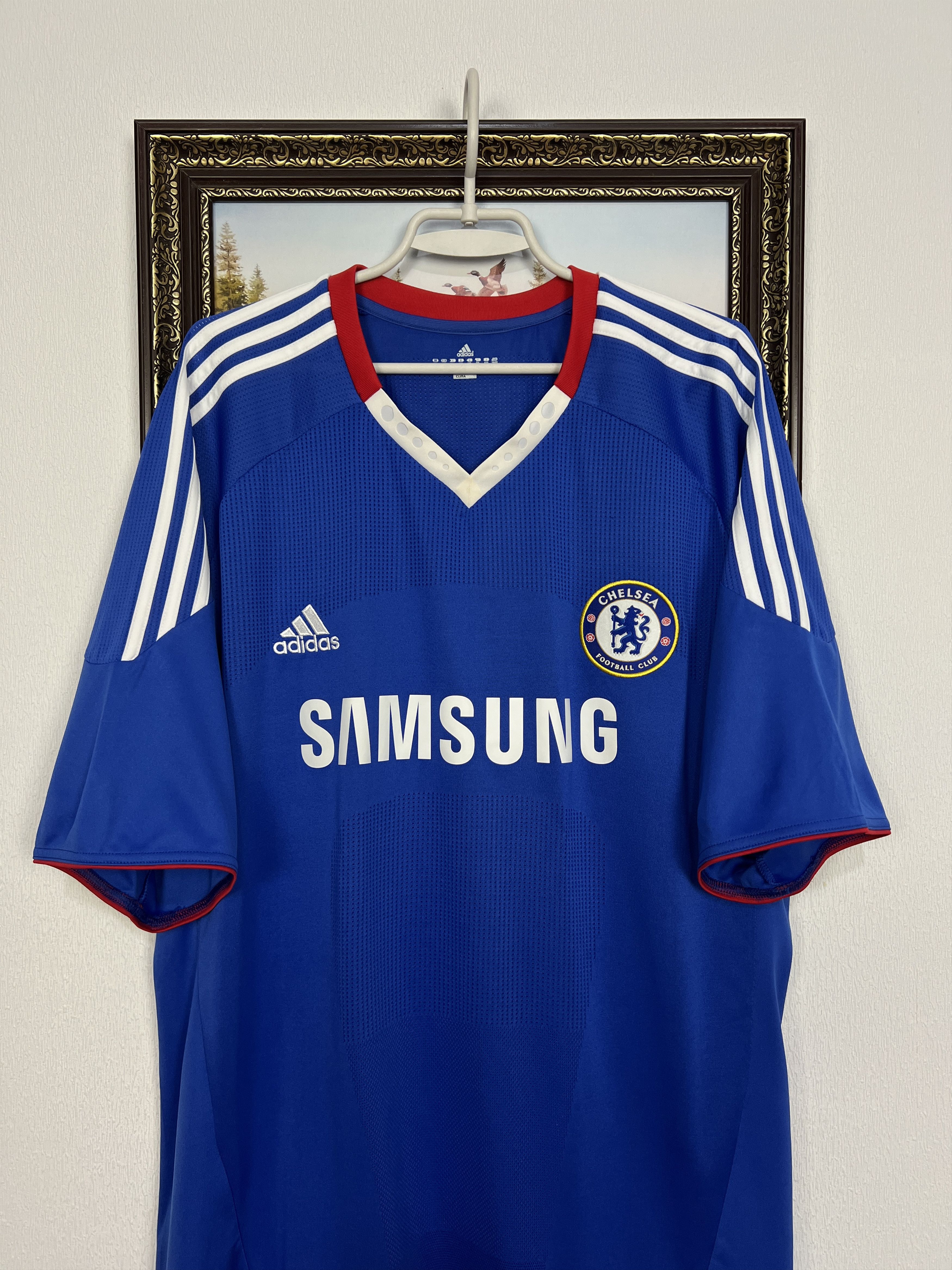 Adidas Chelsea Home football shirt 2010 Soccer Adidas Jersey Trikot Size US XXL / EU 58 / 5 - 2 Thumbnail