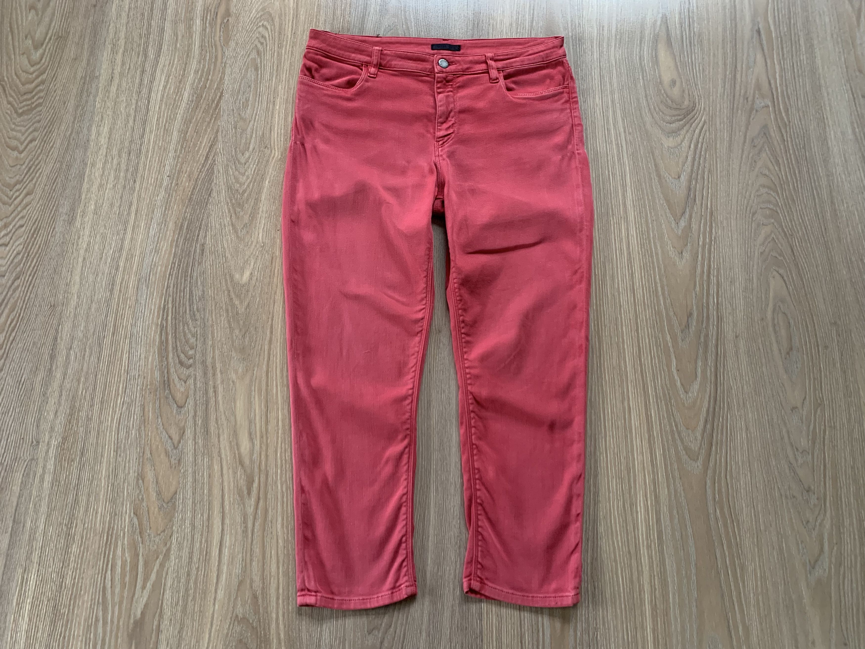 Prada Prada Milano Womens Vintage Red Skinny Jeans Size 31" - 2 Thumbnail