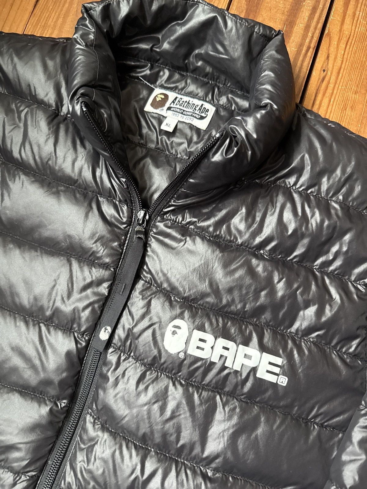 Bape A Bathing Ape Black Down Puffer Jacket Size US XL / EU 56 / 4 - 2 Thumbnail