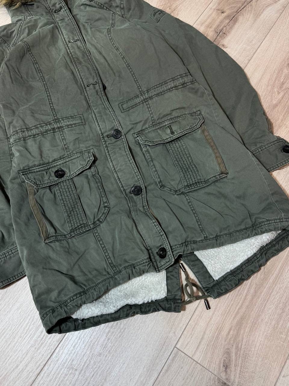 Abercrombie & Fitch Abercrombie & Fitch Faux Fur Hooded Parka Jacket Size L / US 10 / IT 46 - 2 Thumbnail