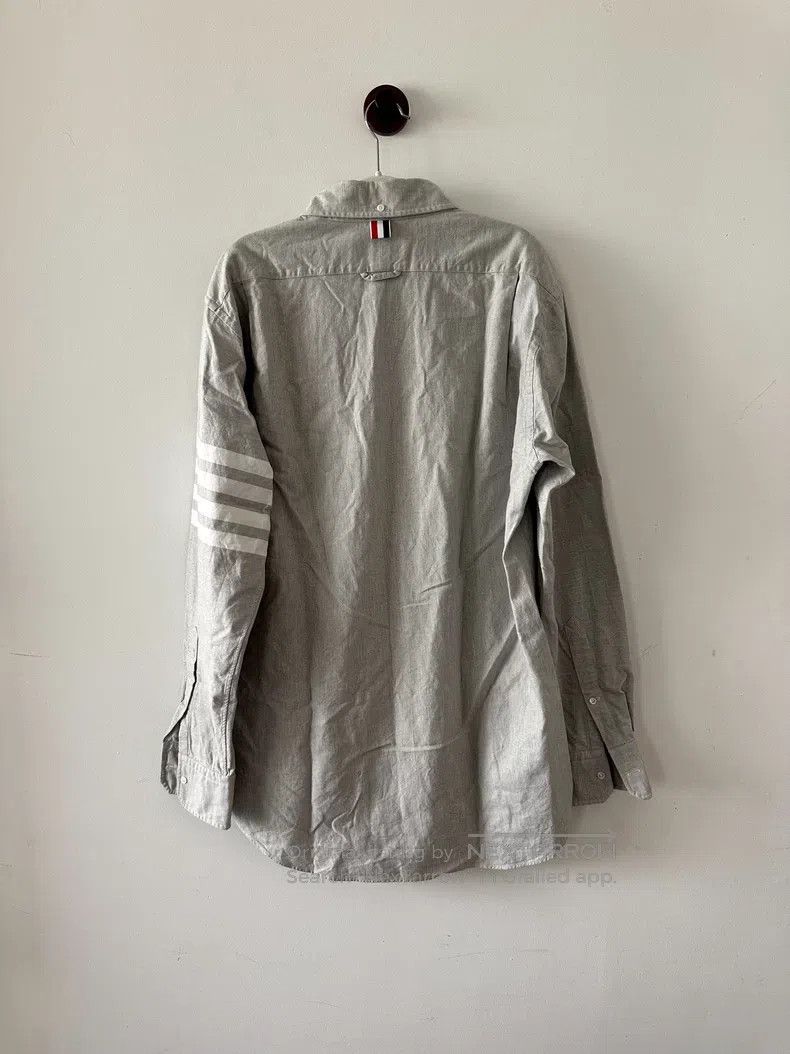 Thom Browne Thom Browne Gray Sleeve Label Shirt Size US XXL / EU 58 / 5 - 2 Thumbnail