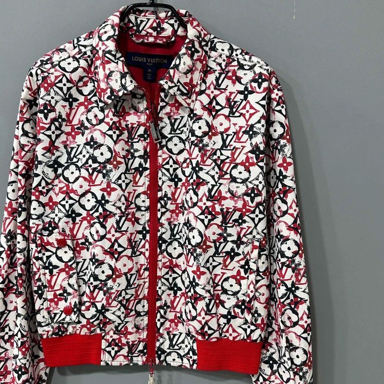 Louis Vuitton Colorful Red and Black Louis Vuitton Jacket -2505 Size S / US 4 / IT 40 - 2 Thumbnail