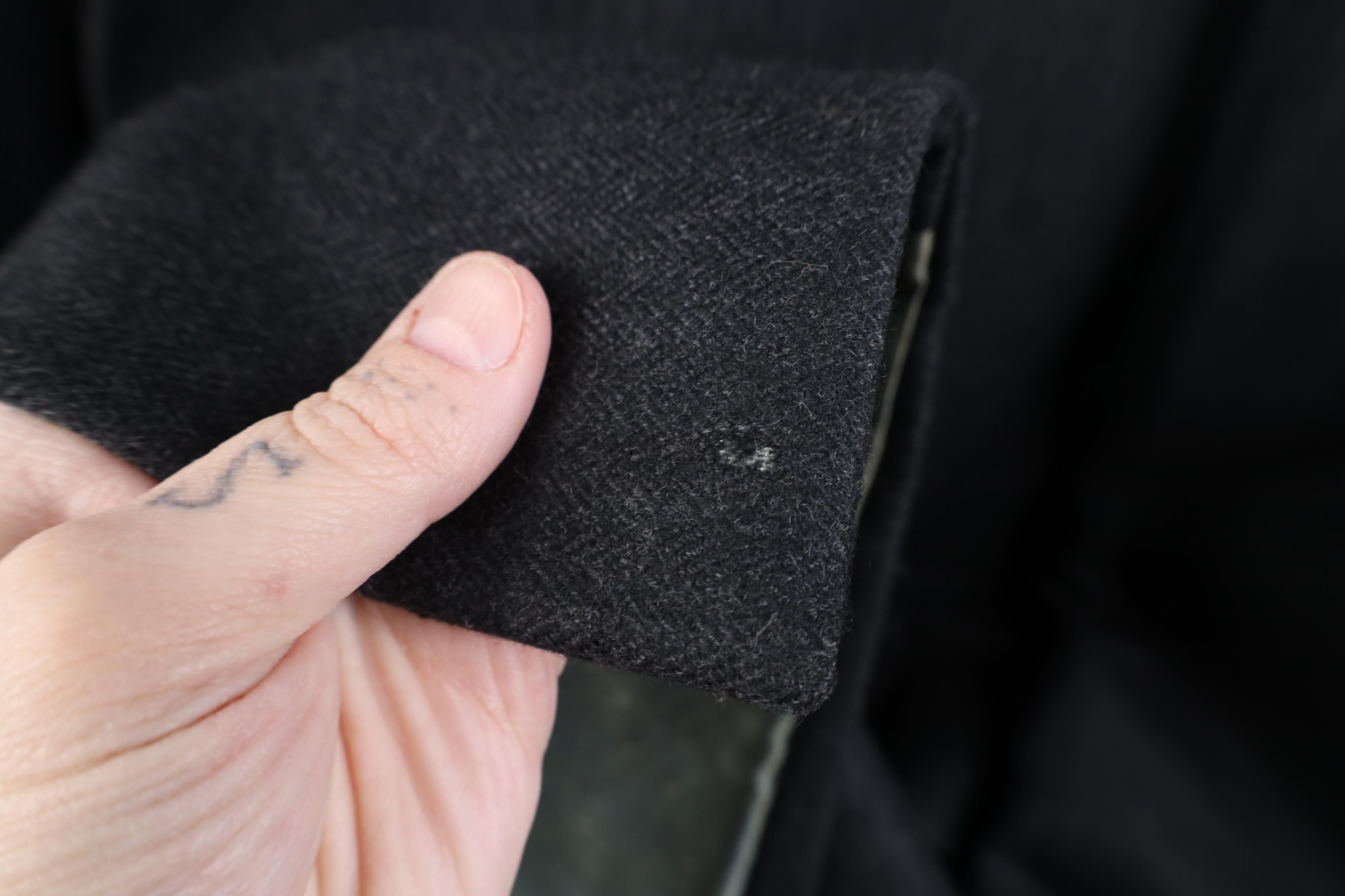 Vintage Vintage 70s Streetwear Wool Herringbone Overcoat Gray USA Size US XXL / EU 58 / 5 - 6 Thumbnail