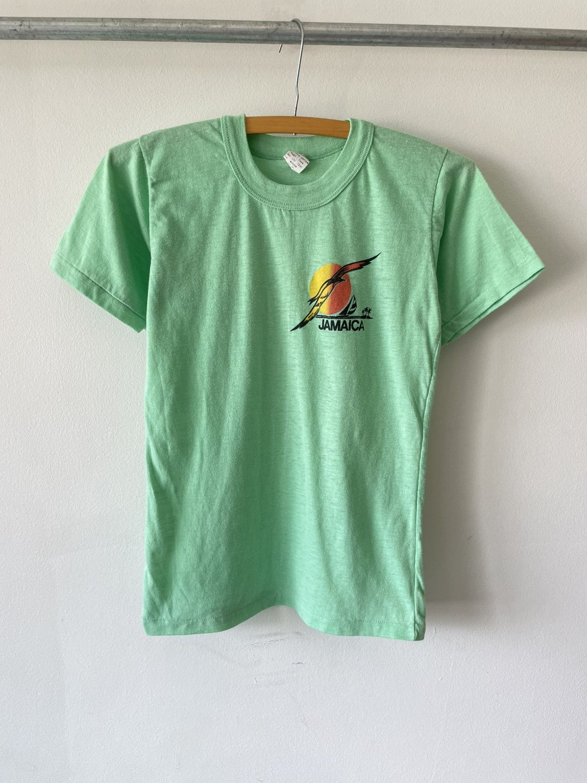 Other Vintage 70s Lime Green Jamaica tee Size US M / EU 48-50 / 2 - 1 Thumbnail