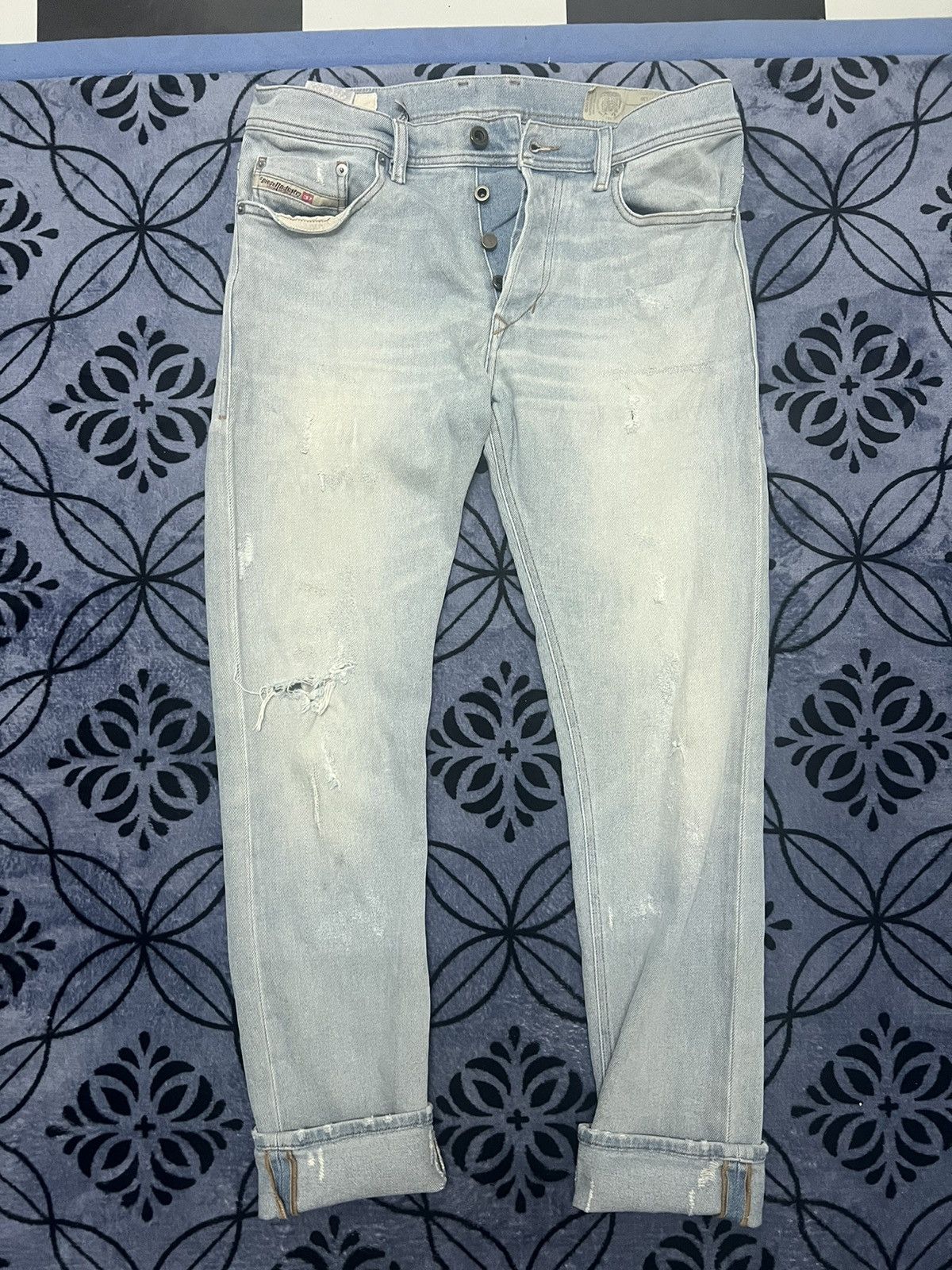 Diesel Diesel Industry - Distressed selvedge jeans Size US 31 - 1 Thumbnail