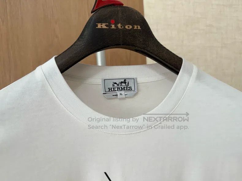 Hermes Hermes Spring/Summer Mens Short Sleeve T-Shirt Size US XL / EU 56 / 4 - 3 Thumbnail