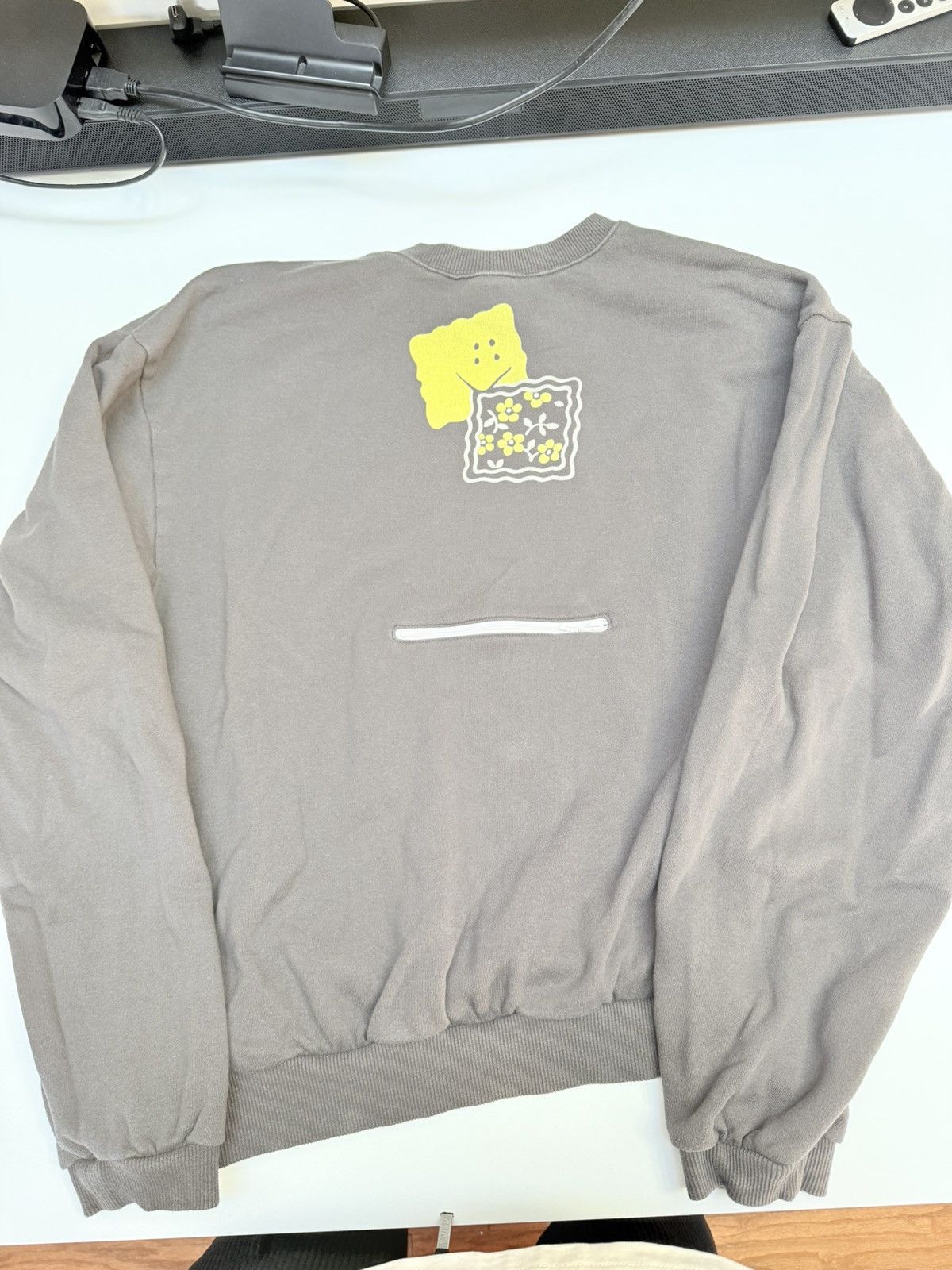 Kapital Kountry KAPITAL 30/- REVERSE FABRIC COOKIE POCKET CREW SWEATER Size US XXL / EU 58 / 5 - 1 Thumbnail