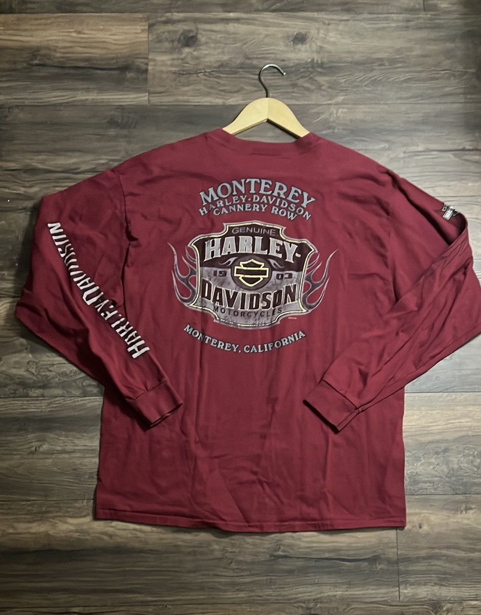 Harley Davidson × Vintage Harley Davidson Longsleeve Tee Size US XL / EU 56 / 4 - 2 Thumbnail