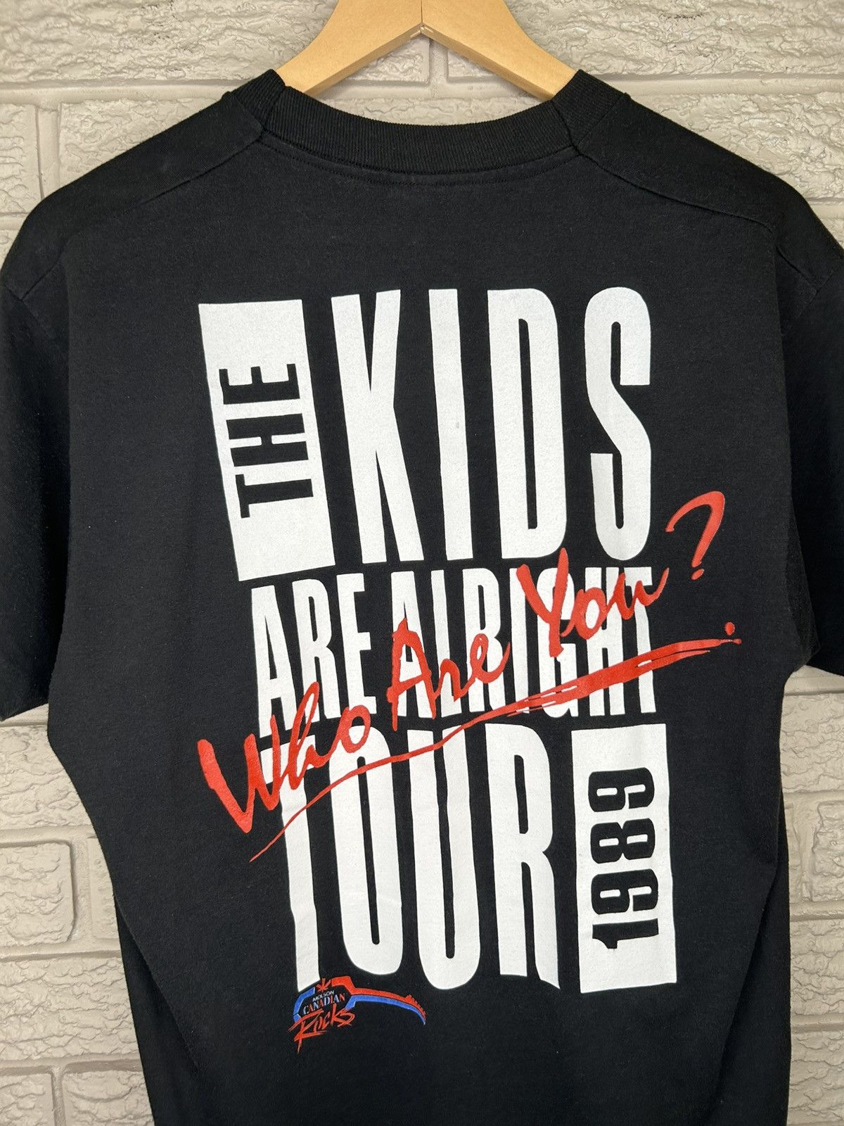 Vintage Vintage 1989 The Who Maximum R&B Tour T Shirt Size US L / EU 52-54 / 3 - 7 Thumbnail