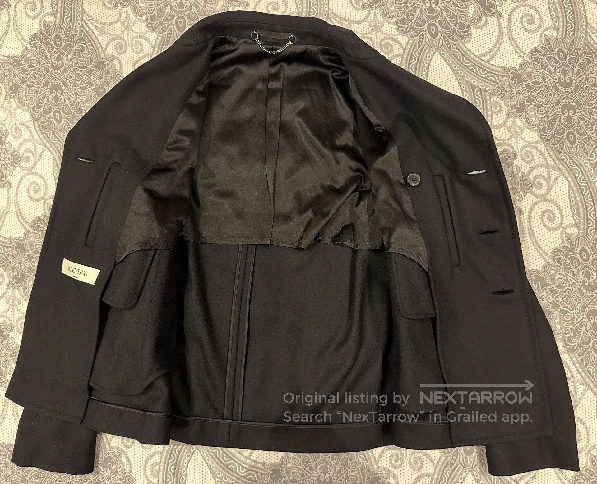 Valentino Valentino Men's Wool Coat Size 52. Size US L / EU 52-54 / 3 - 3 Thumbnail