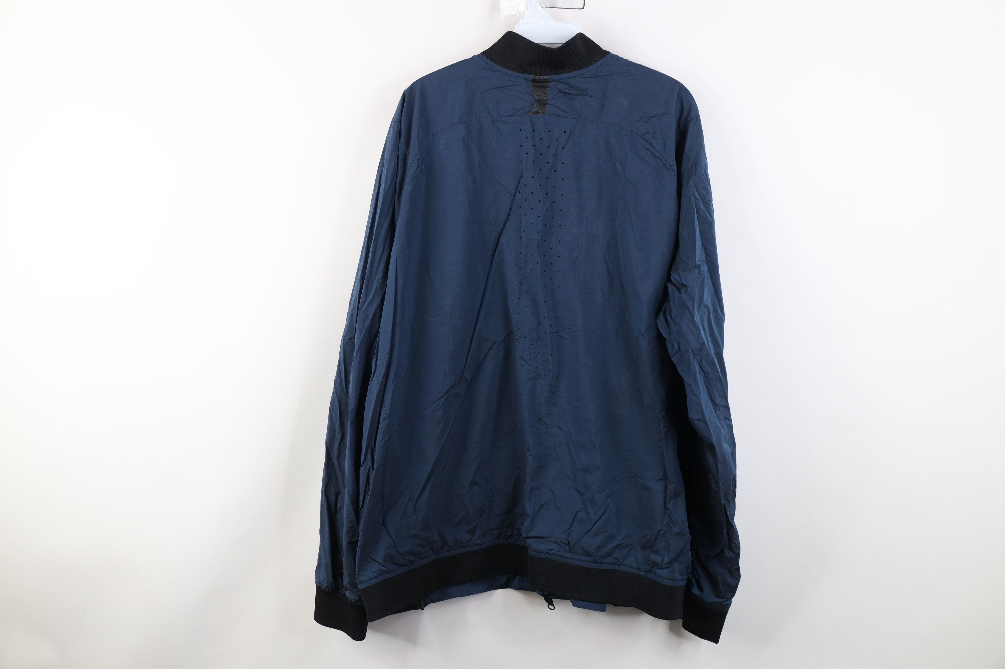 Nike Nike Tech Hypermesh Vented Varsity Jacket Windbreaker Blue Size US XXL / EU 58 / 5 - 15 Thumbnail