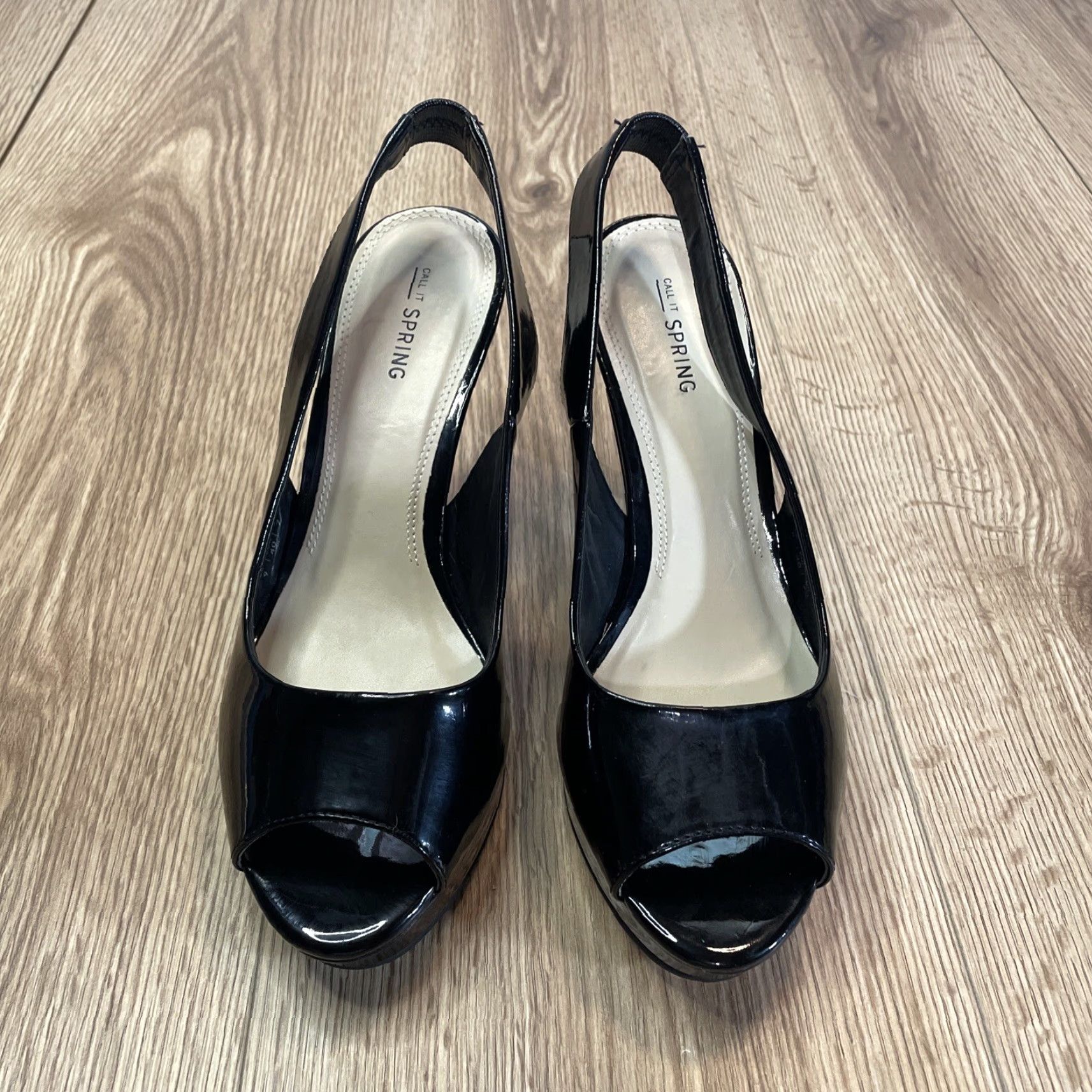 Call It Spring VINTAGE Call It Spring Women's Heel Size 9 Black Open Toe Stiletto Strappy Synthetic Size ONE SIZE - 3 Thumbnail