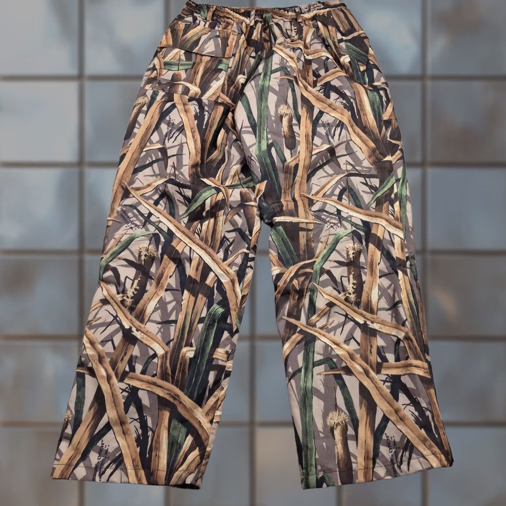Rains Herter's Rain Pants Mens Large Brown Trebark Camo Waterproof Lined Hunting Pants Size US 33 - 1 Thumbnail