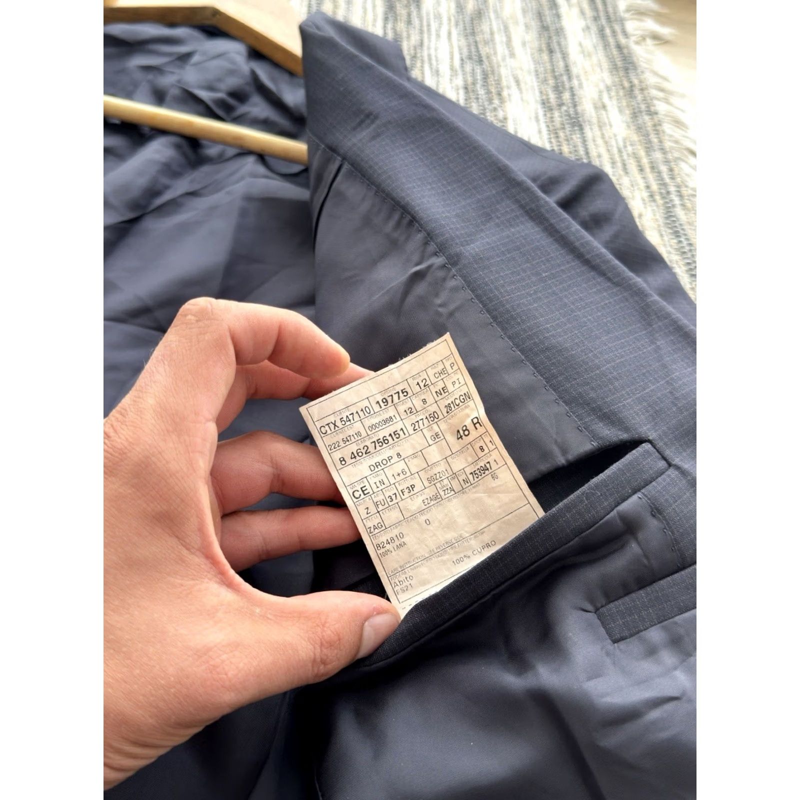 Z Zegna Z Zegna Blazer M 48R Lana Blue Classic Men Regular 2 Piece USA Italy Y2K Paris City Vintage? Size 40R - 5 Thumbnail