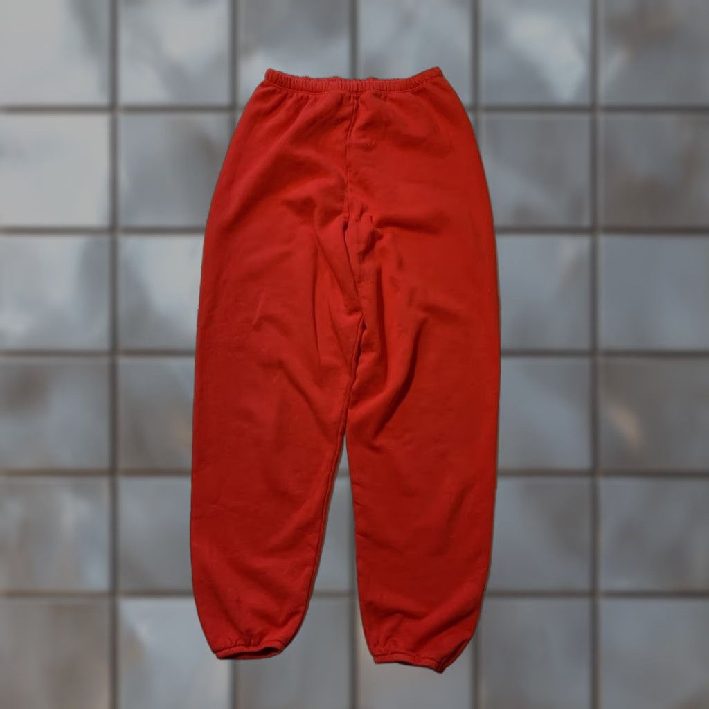 Vintage VINTAGE Red Made In USA Blank Fleece Drawstring Heavyweight Jogger Sweatpants Sz. S Mens Pants Sweatpants USA Heavyweight Fleece Jogger Drawstring S Size US 29 - 1 Thumbnail