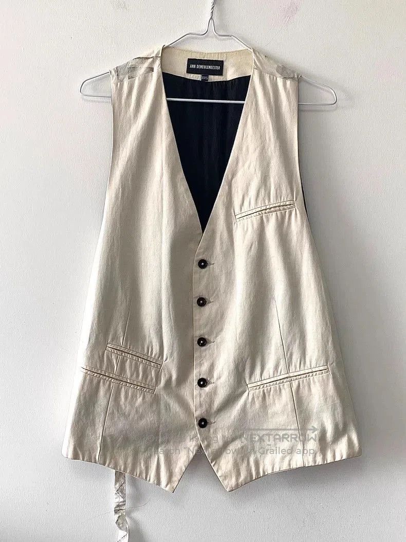 Ann Demeulemeester Ann Demeulemeester Vintage White Vest. Size US XXS / EU 40 - 1 Thumbnail