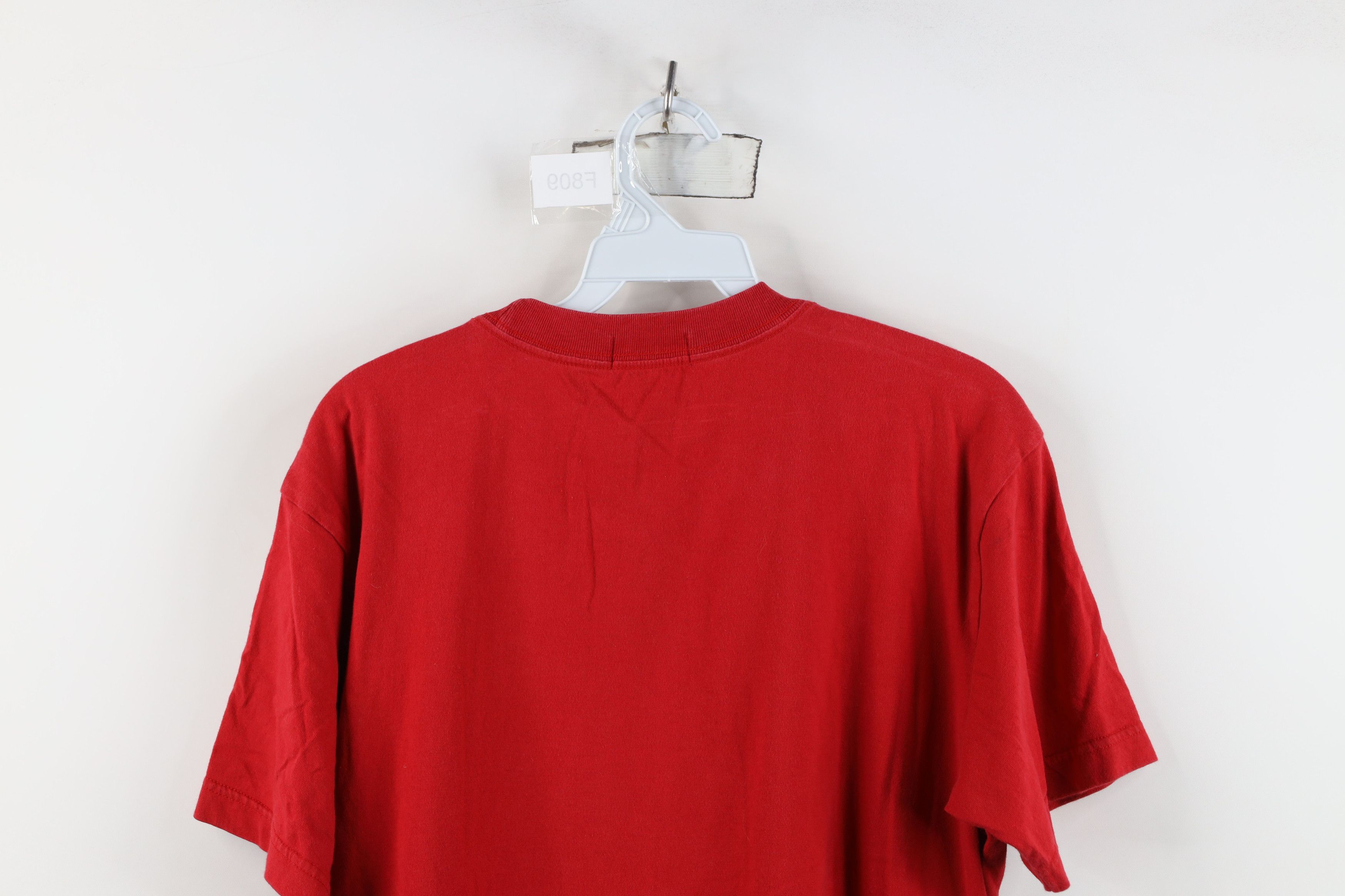 Vintage Vintage 90s Streetwear Giordano Short Sleeve T-Shirt Red Size US S / EU 44-46 / 1 - 12 Thumbnail