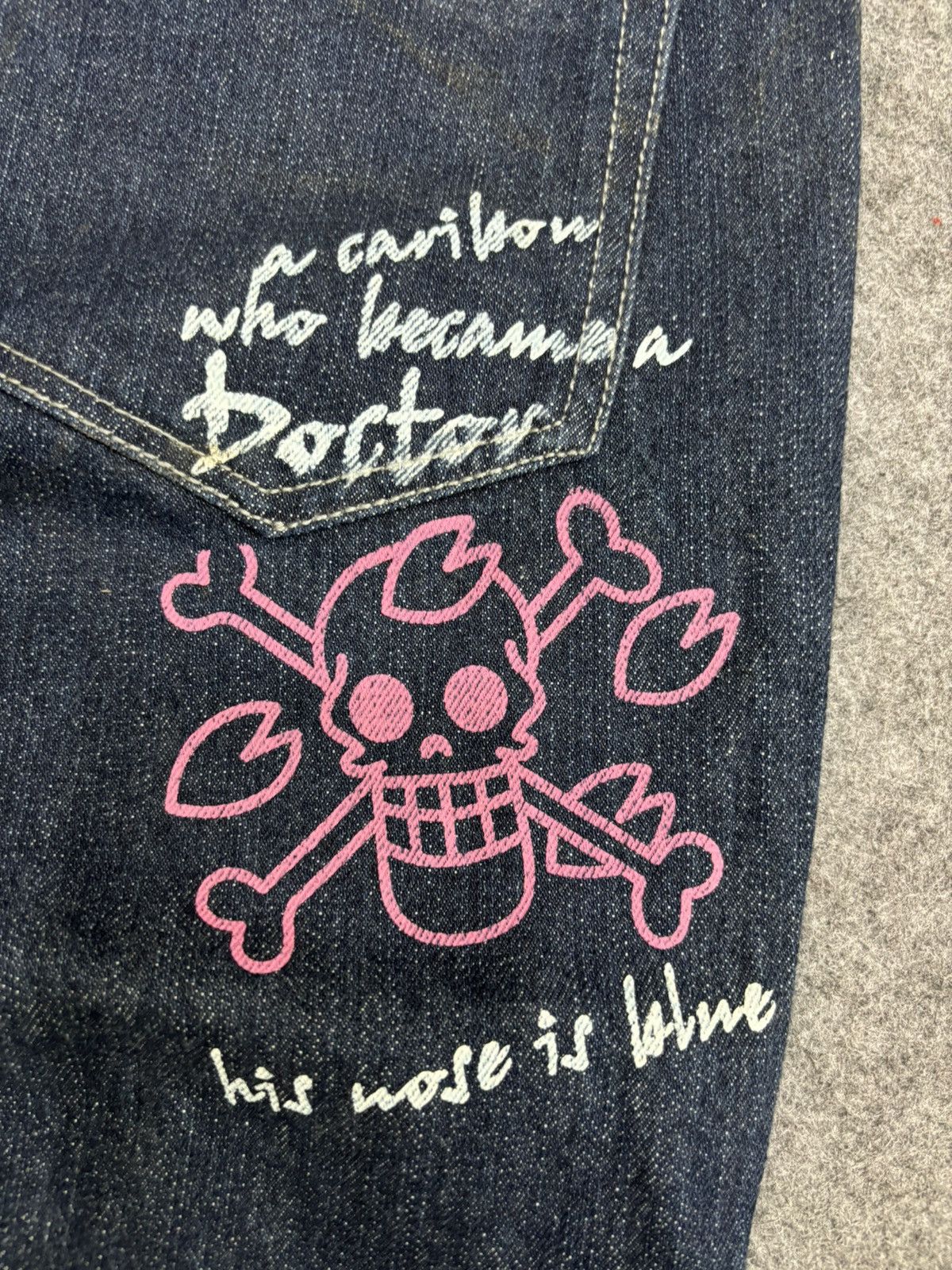 Anime 💥Anime Lover Style💥One Piece Pirate Lfe Relaxed Denim F547 Size US 34 / EU 50 - 19 Thumbnail