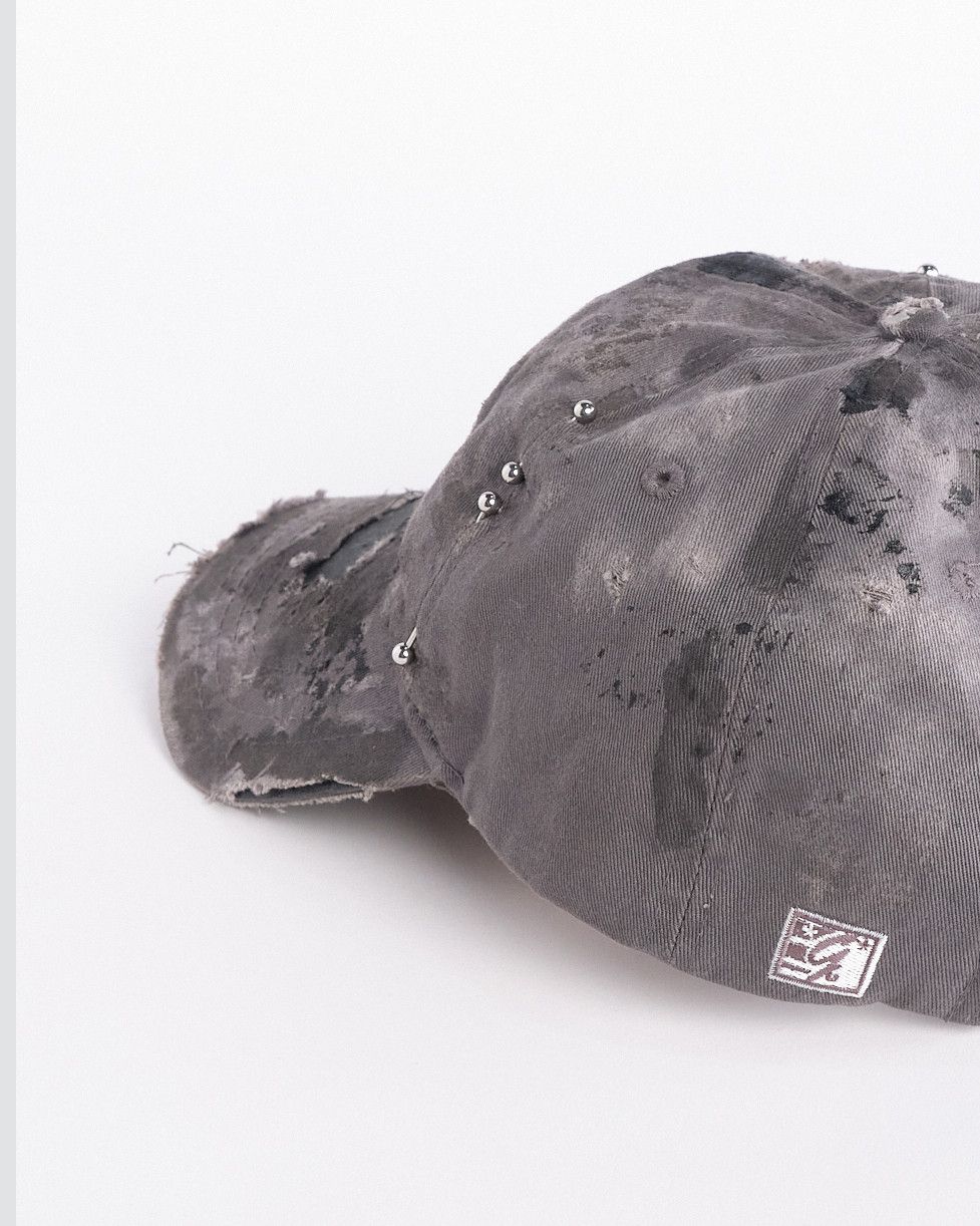 Vintage ASTROBOI* 'Los Angeles' Grey & Pink Distressed Pierced Hat Size ONE SIZE - 4 Thumbnail