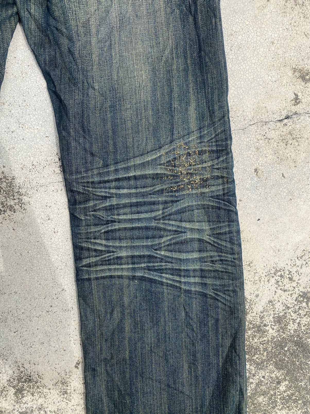 Le Grande Bleu (L.G.B.) Japanese Brand Vo+E Heavy Clawmark Cowboy Style Jeans Size US 32 / EU 48 - 20 Thumbnail