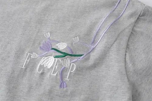 VIBE Minami x Mami Floral embroidery loose casual cotton tee Size US L / EU 52-54 / 3 - 4 Thumbnail