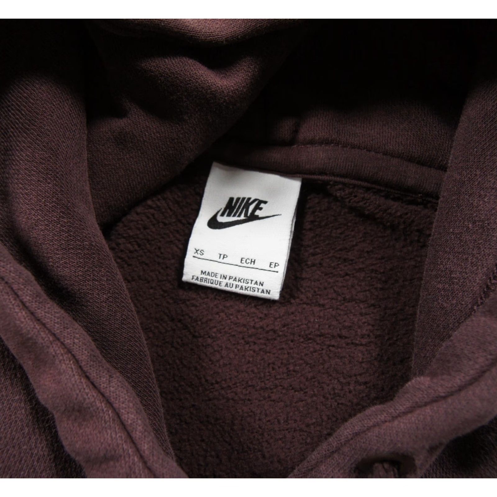 Nike Nike Hoodie Mens XS Burgundy Oversized Pullover Center Swoosh Adult Sweatshirt Size US XS / EU 42 / 0 - 6 Thumbnail