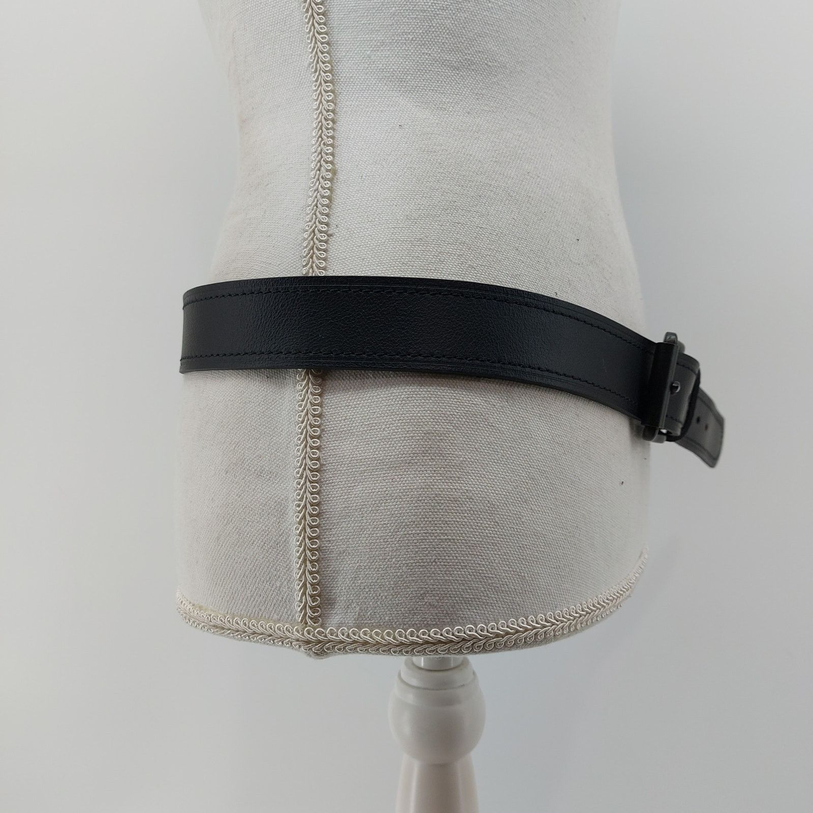 Dickies Dickies Black Men's Leather Belt Size 36 Workwear Streetwear Size 36 - 6 Thumbnail