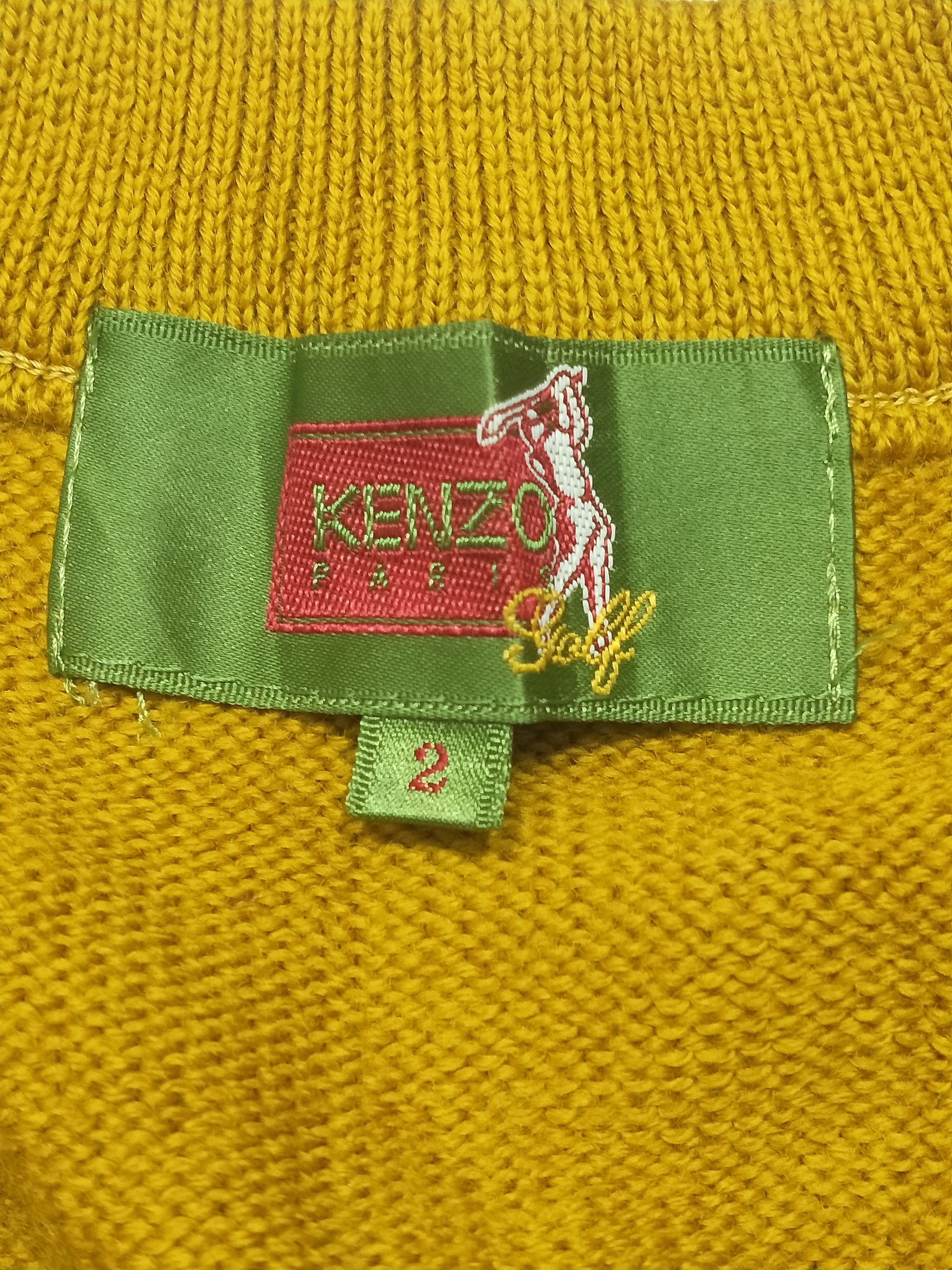 Kenzo × Vintage Vtg KENZO Vest Knit Navajo Size US M / EU 48-50 / 2 - 2 Thumbnail