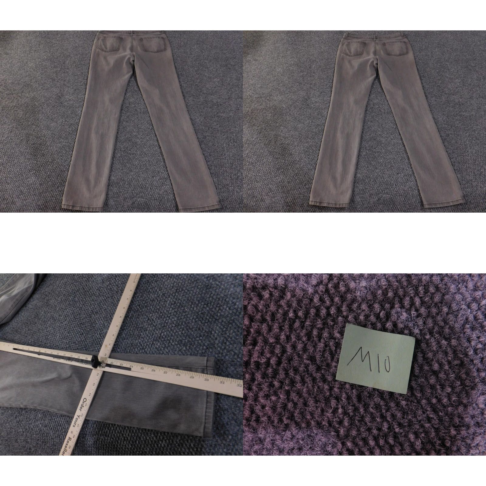 J.McLaughlin J. McLaughlin Pants Womens 6 Gray Straight Leg Stretch Cotton Spandex Denim Jeans Size 28" / US 6 / IT 42 - 8 Thumbnail