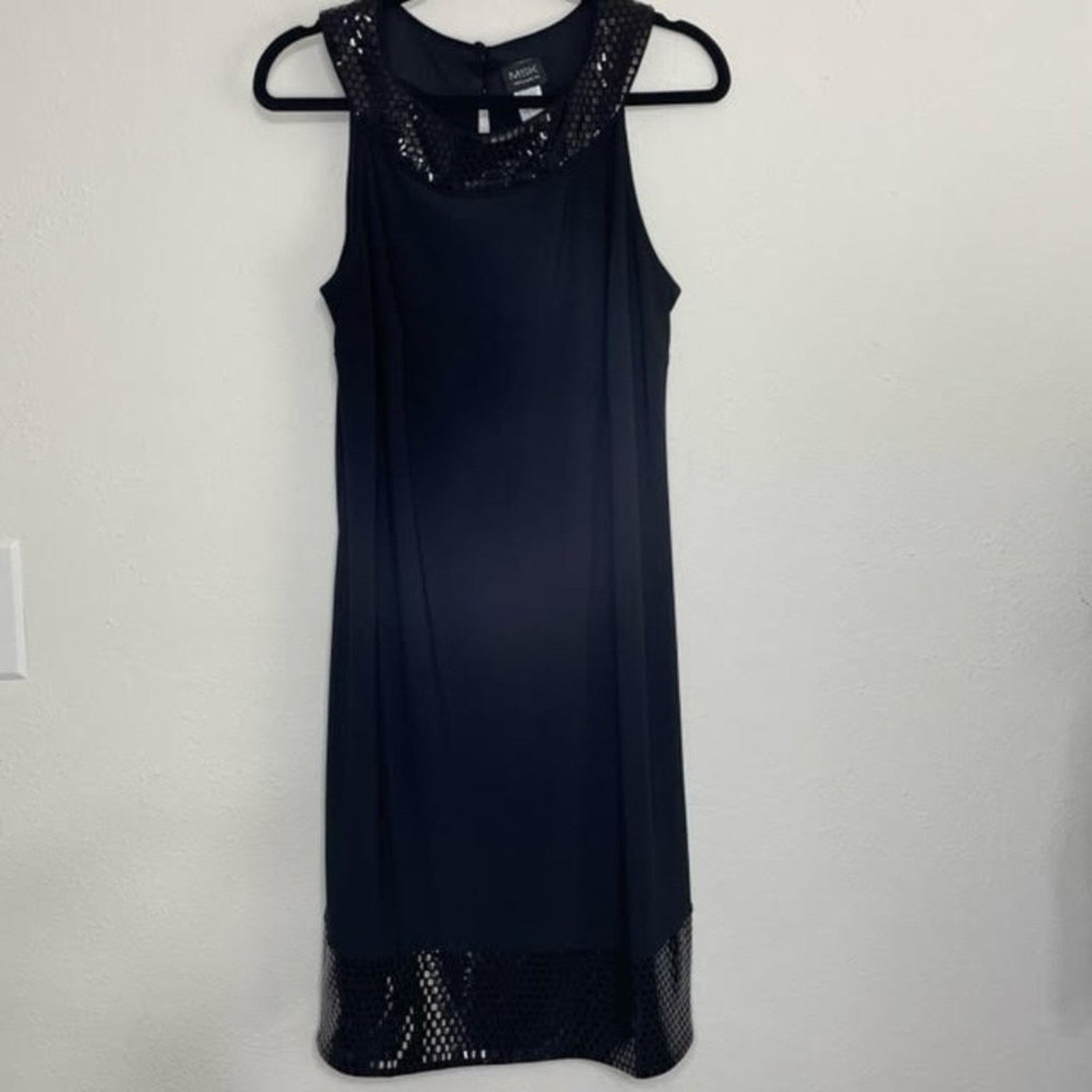 Other MSK Black Embellished Halter Cocktail Evening Dress 1X NWT Size XXL / US 16-18 / IT 52-54 - 1 Thumbnail