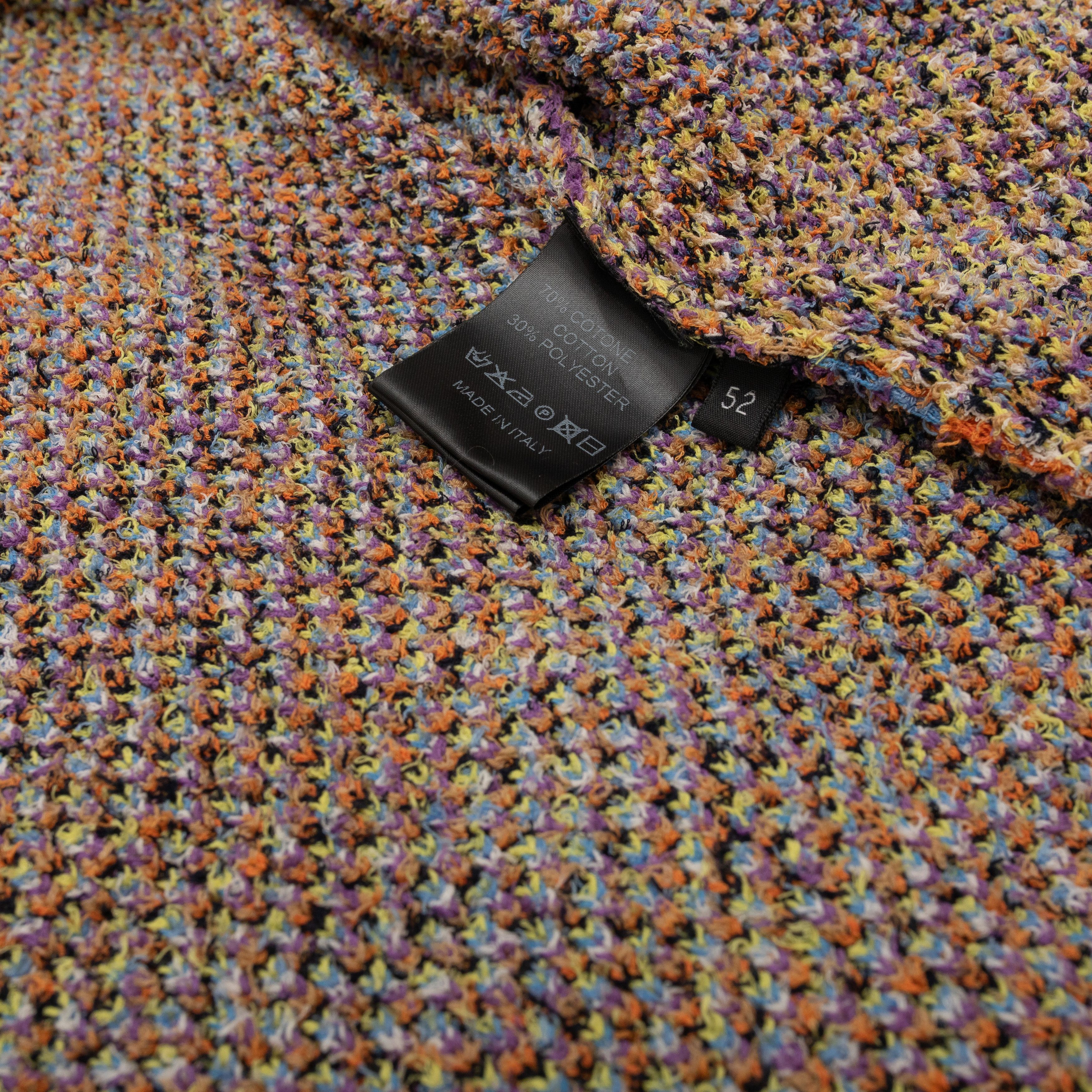 Roberto Collina ROBERTO COLLINA Knitted Multicolor Blazer Jacket Size US L / EU 52-54 / 3 - 6 Thumbnail